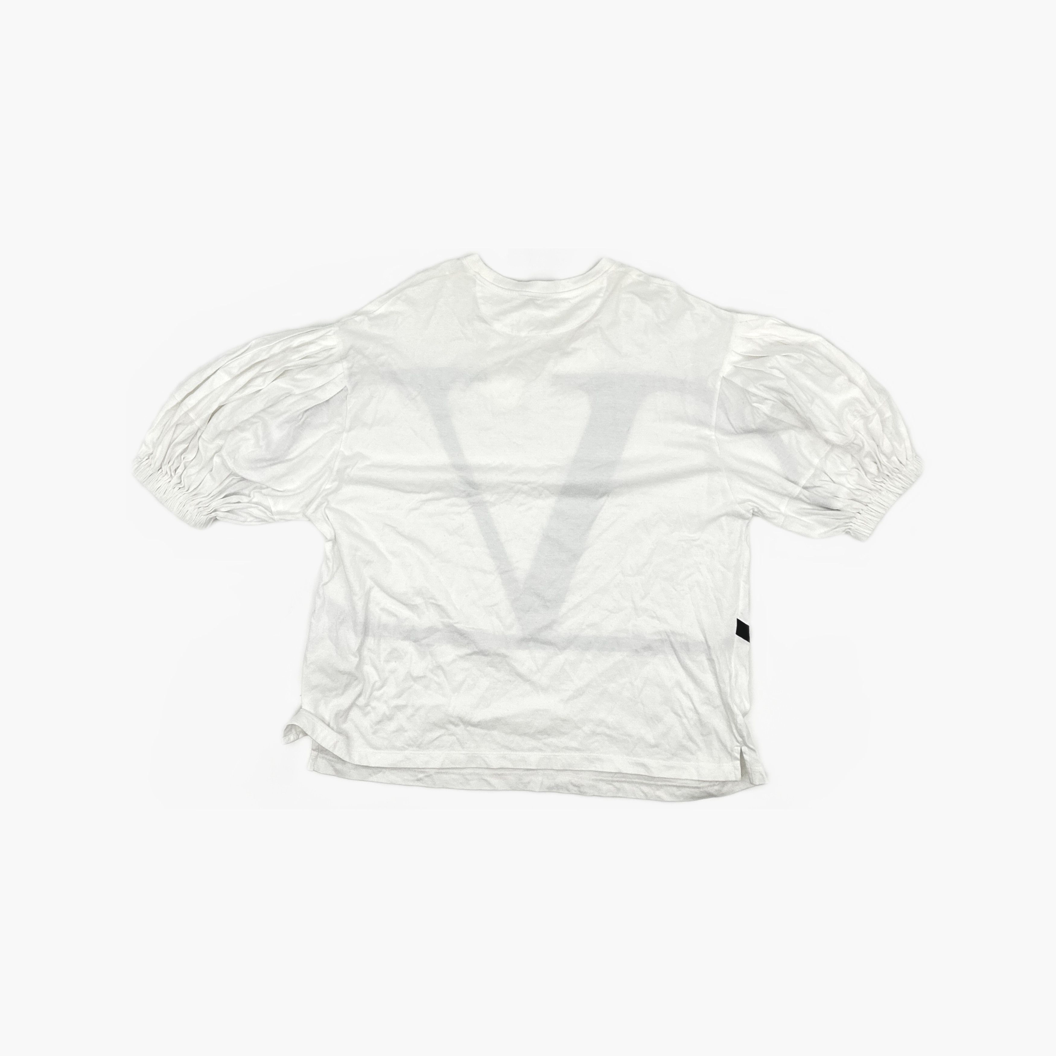 Valentino Valentino V Logo Puff Sleeve T-Shirt Size S Size S / US 4 / IT 40 - 2 Thumbnail