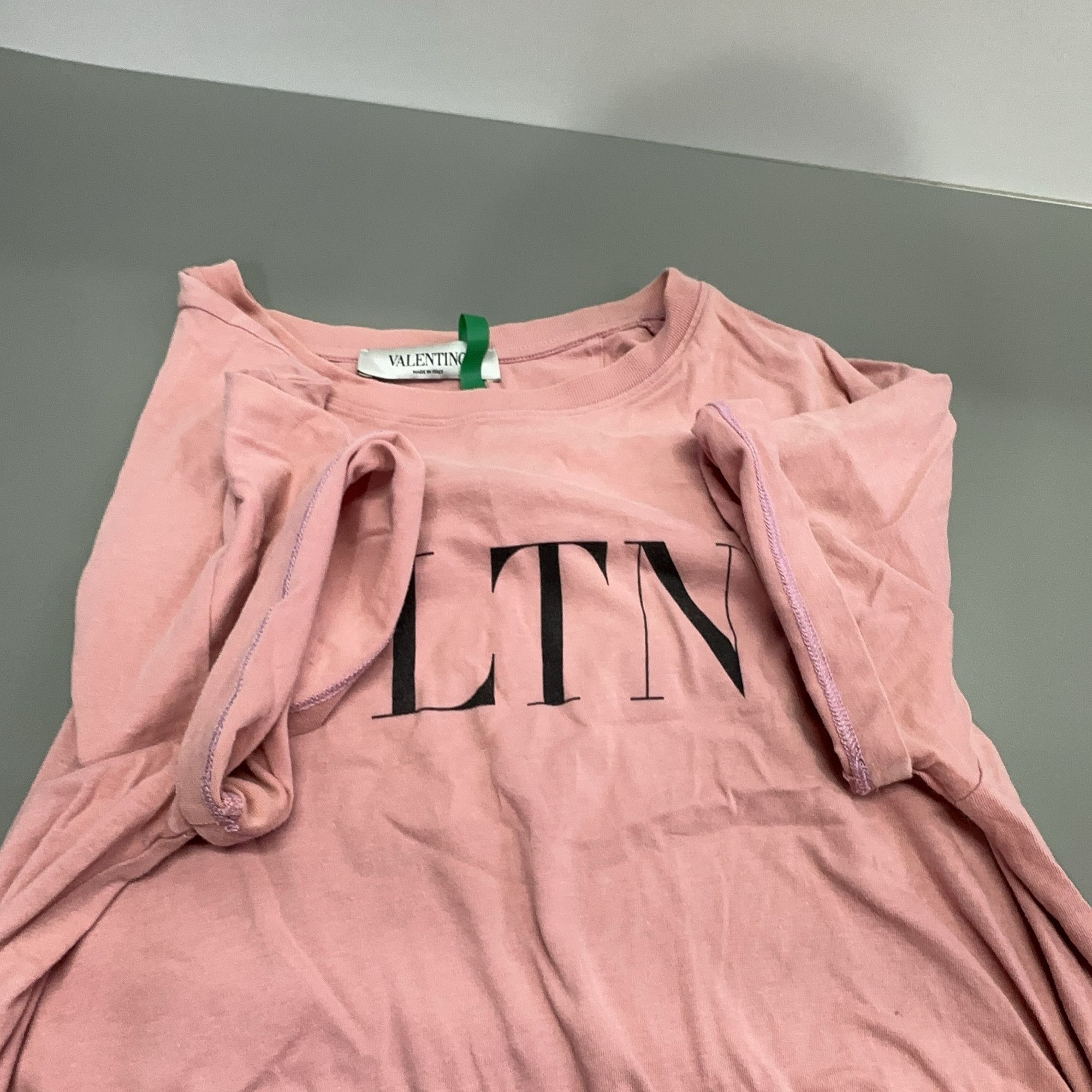 Valentino Valentino VLTN Logo T-Shirt Pink Size XS Size US XS / EU 42 / 0 - 6 Thumbnail