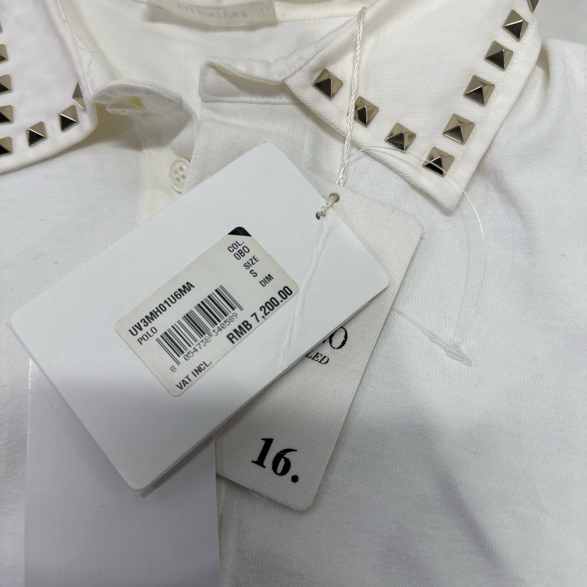 Valentino Valentino Rockstud Long Sleeve Polo Shirt Size S Size US S / EU 44-46 / 1 - 3 Thumbnail