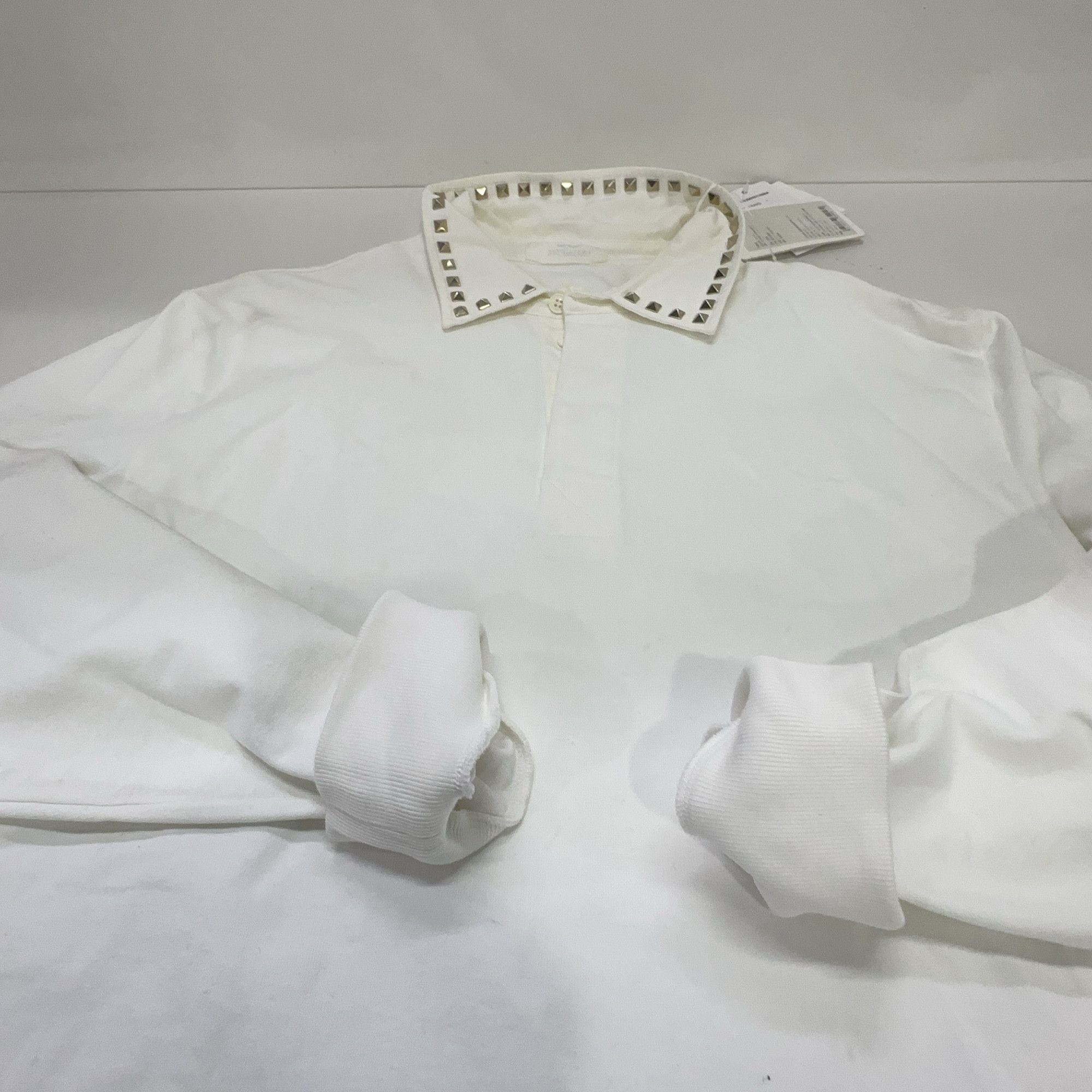 Valentino Valentino Rockstud Long Sleeve Polo Shirt Size S Size US S / EU 44-46 / 1 - 11 Thumbnail