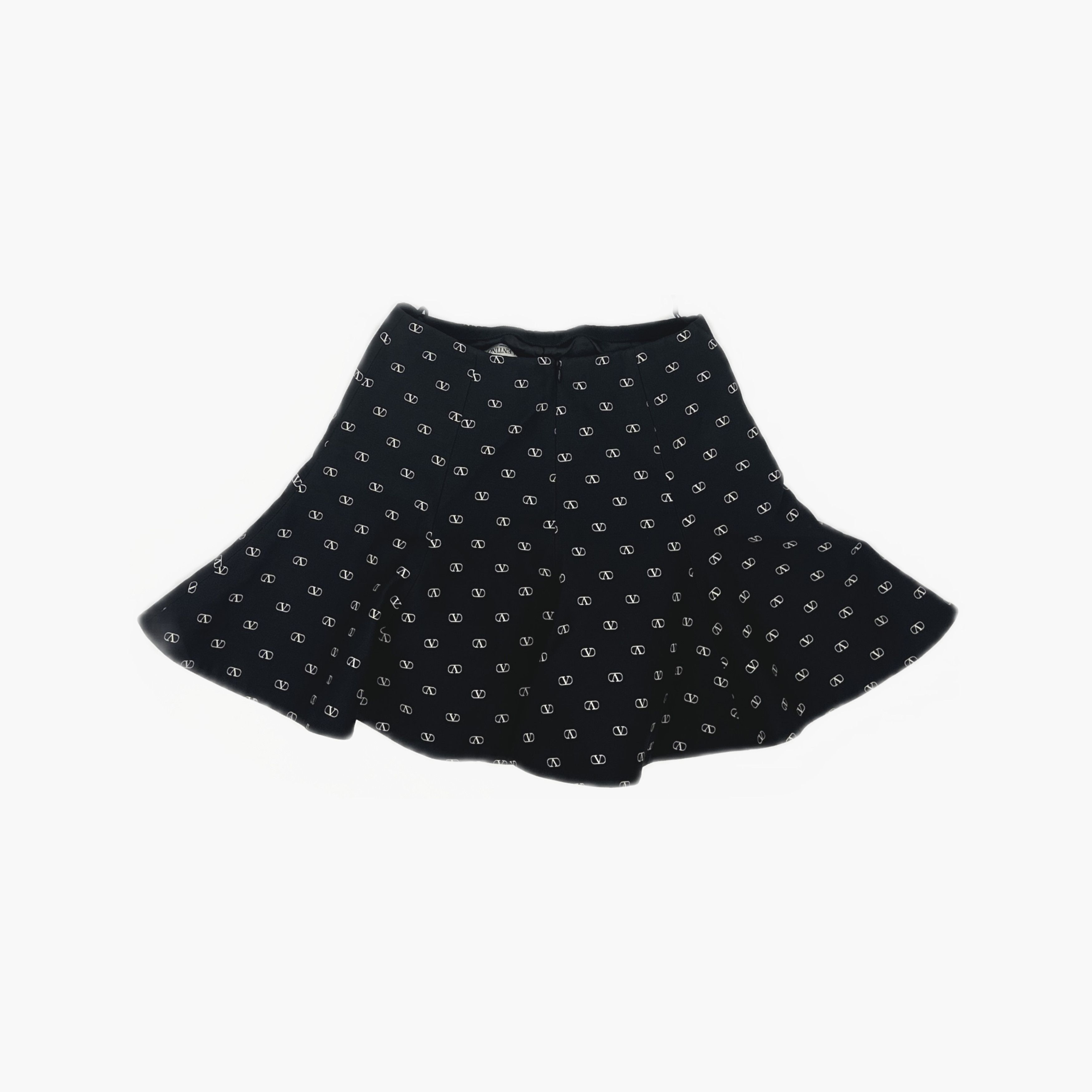 Valentino Valentino V Logo Mini Skirt Size 38 Size 26" / US 2 / IT 38 - 2 Thumbnail