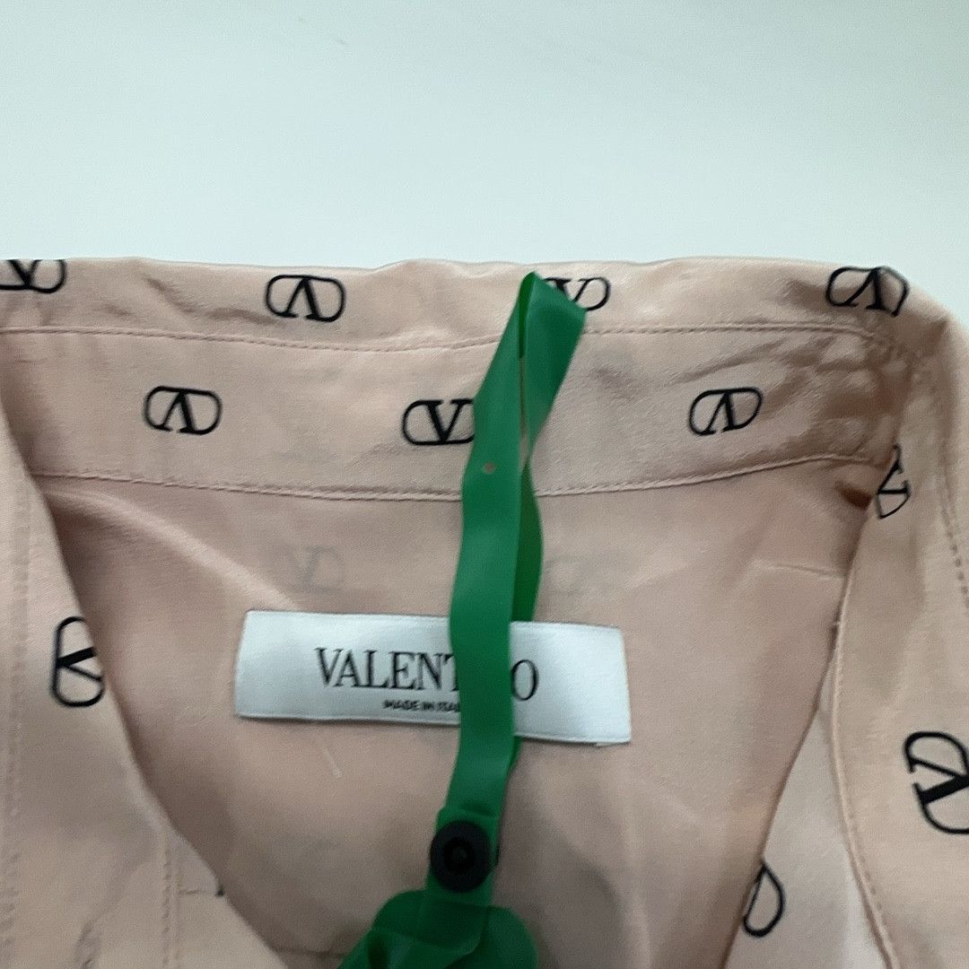 Valentino Valentino V-Logo Pattern Blouse Size 44 Size M / US 6-8 / IT 42-44 - 5 Thumbnail