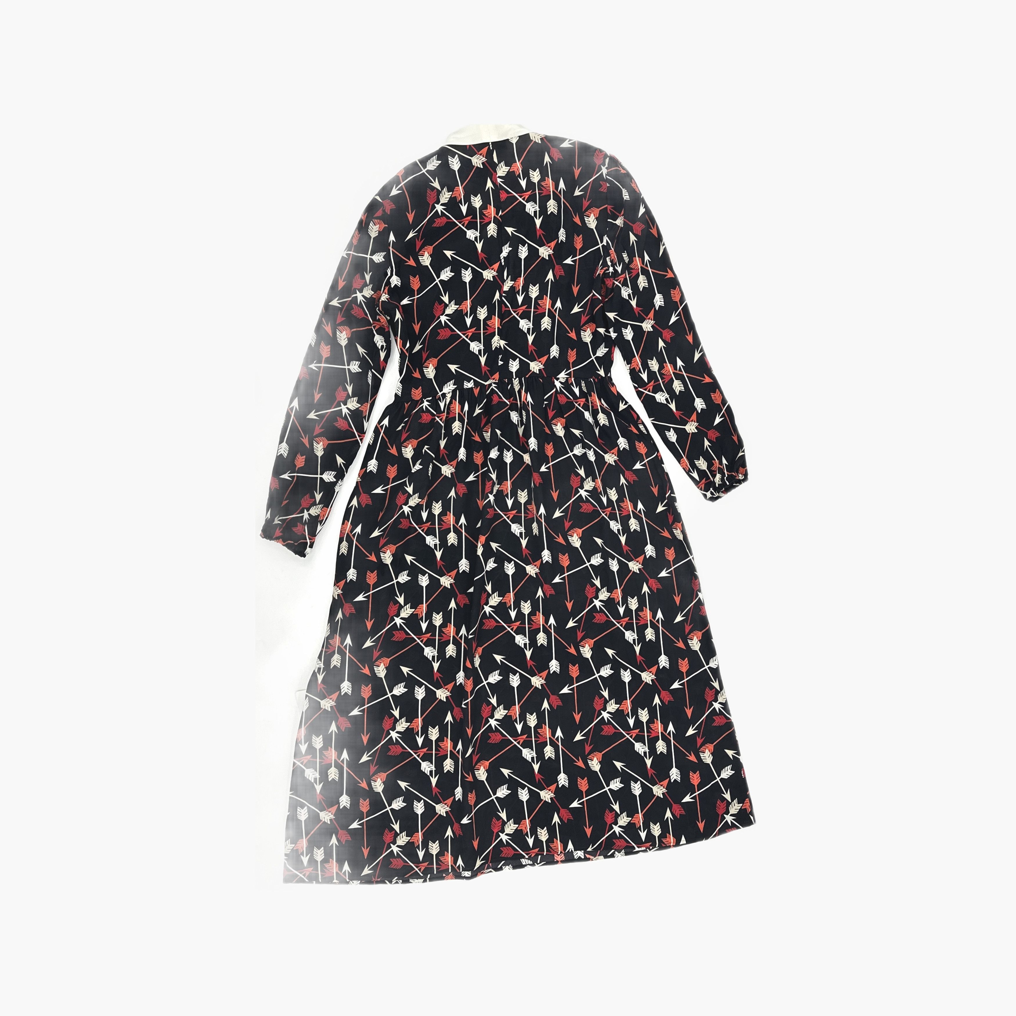 Valentino REDValentino Arrow Print Midi Dress Size 42 (IT) Size M / US 6-8 / IT 42-44 - 2 Thumbnail