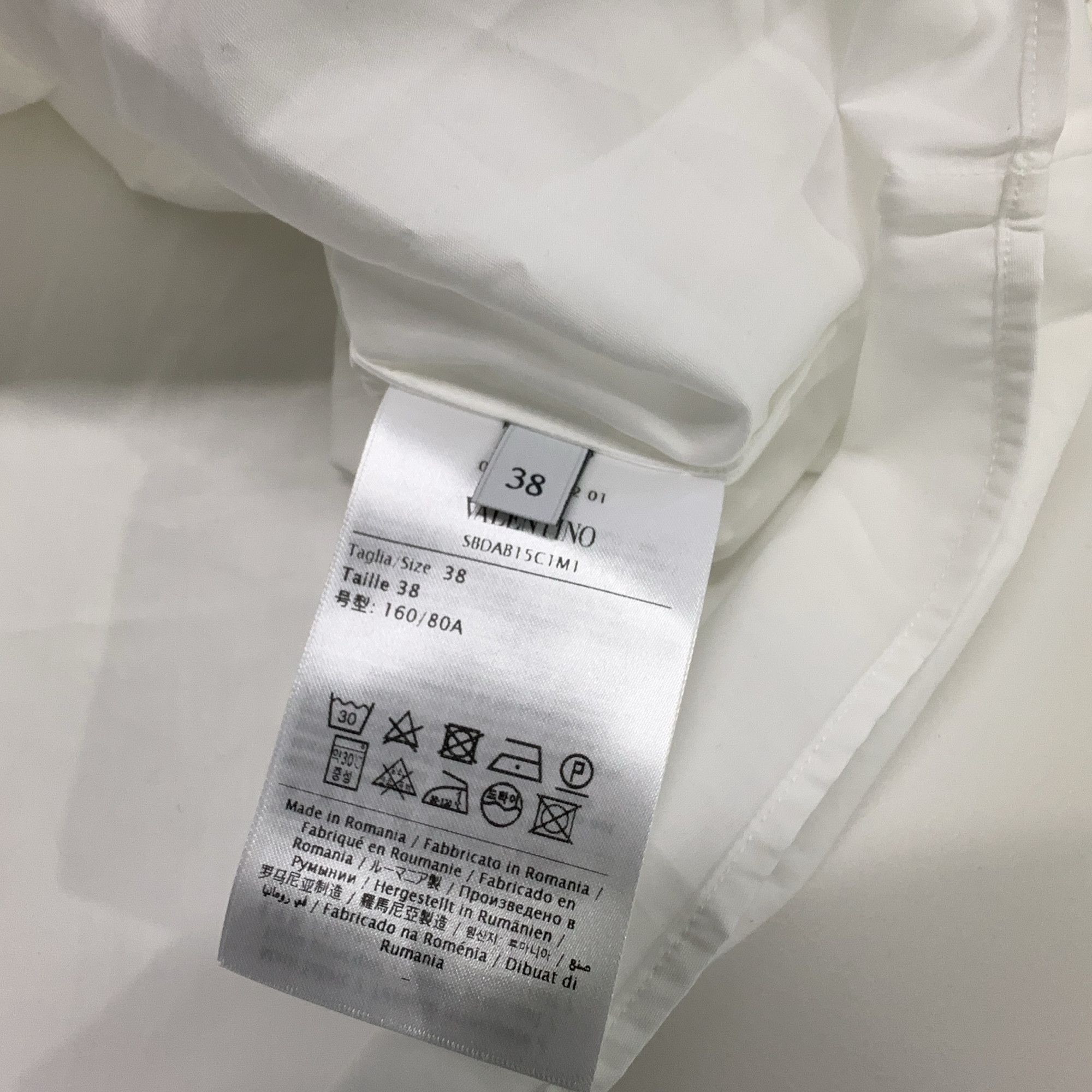 Valentino Valentino White Button Up Shirt Size S Size US S / EU 44-46 / 1 - 5 Thumbnail