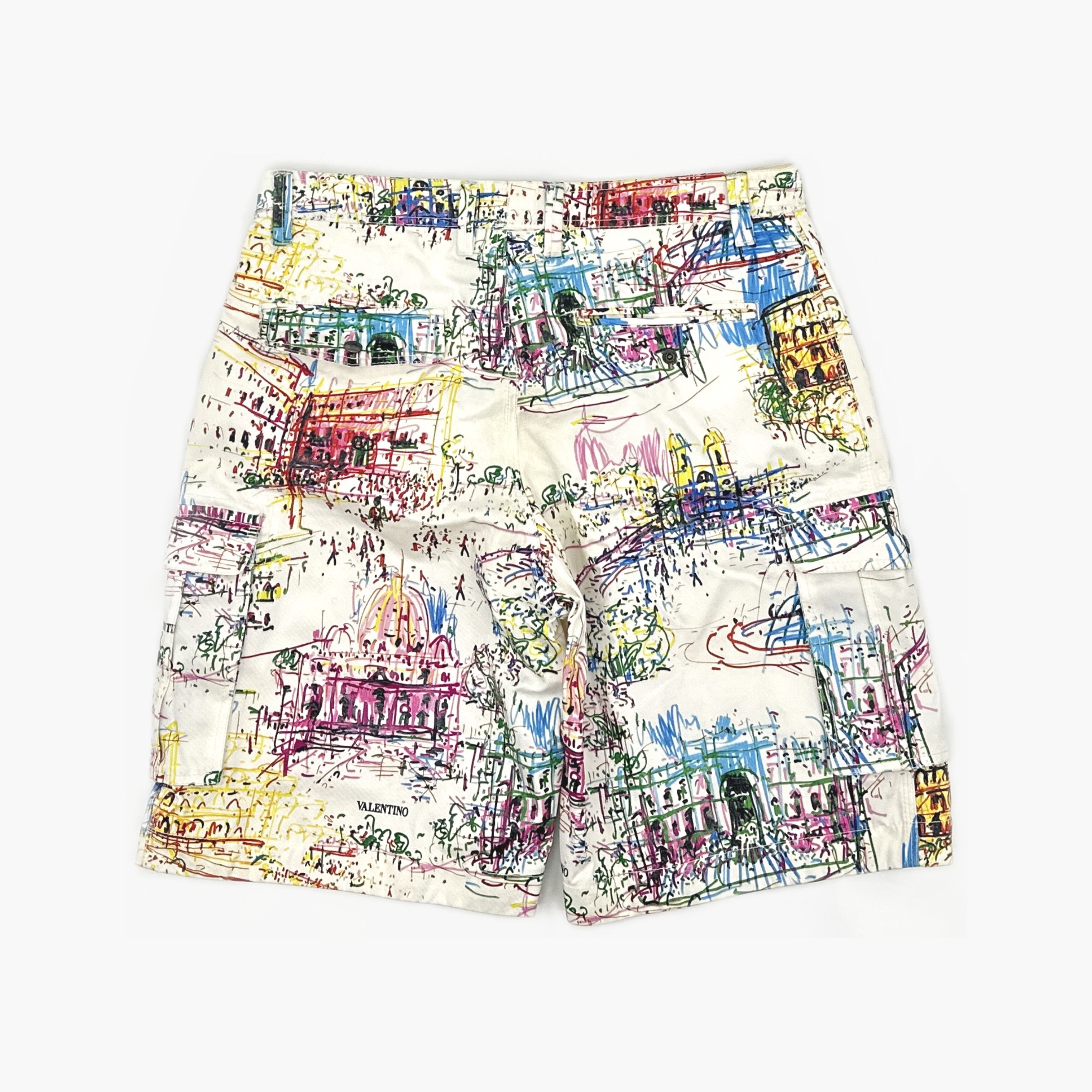 Valentino Valentino Architectural Print Cargo Shorts Size 32 Size US 32 / EU 48 - 2 Thumbnail