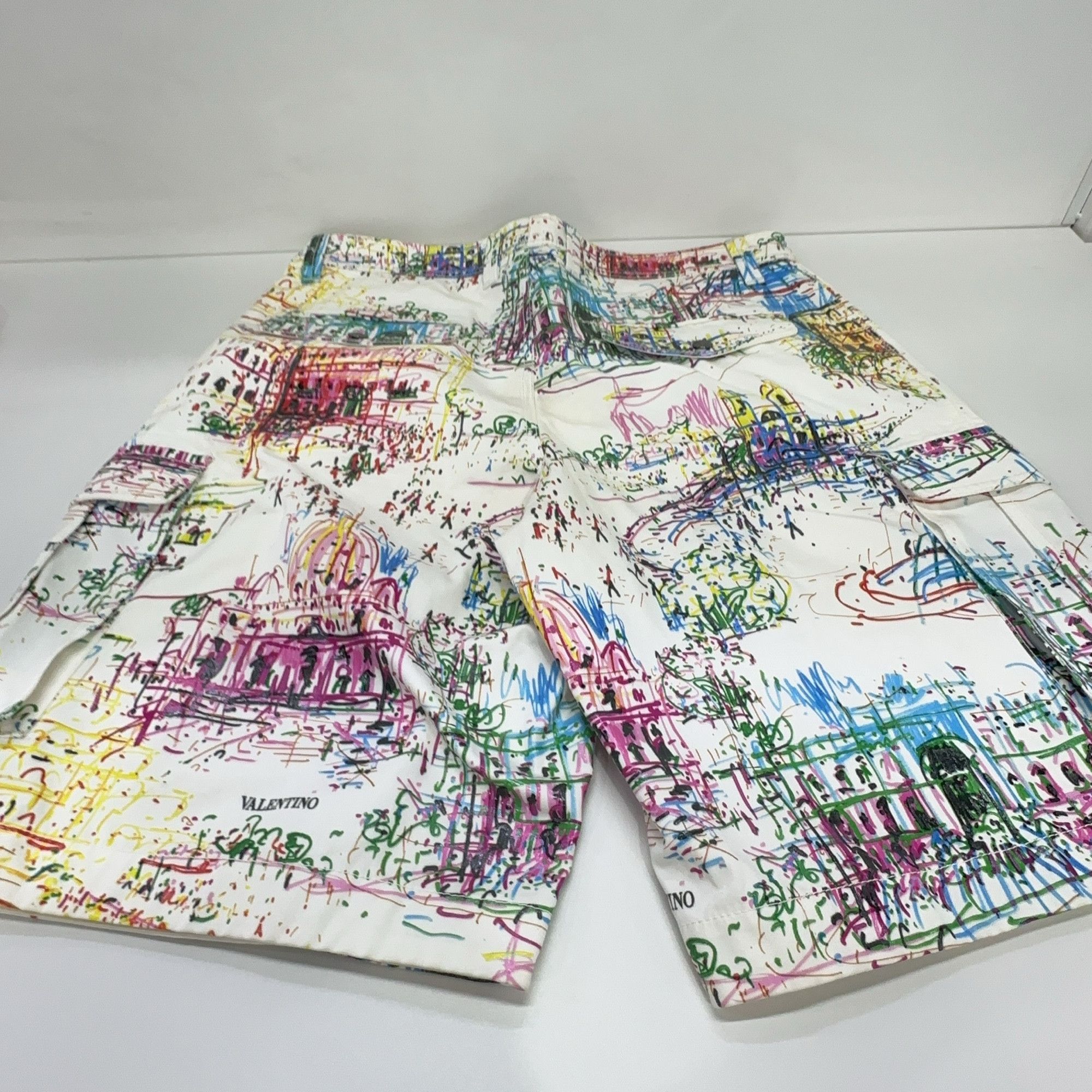 Valentino Valentino Architectural Print Cargo Shorts Size 32 Size US 32 / EU 48 - 8 Thumbnail