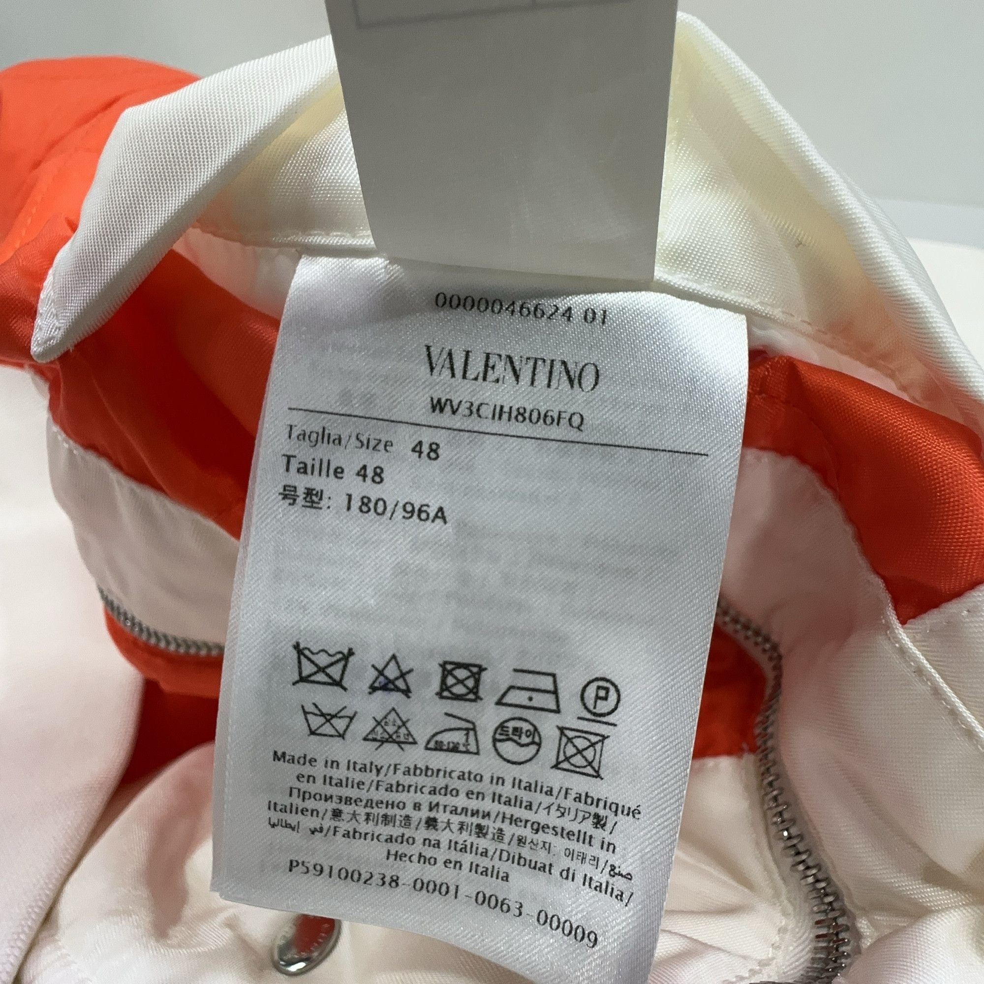 Valentino Valentino Logo Bomber Jacket US M Size US M / EU 48-50 / 2 - 3 Thumbnail