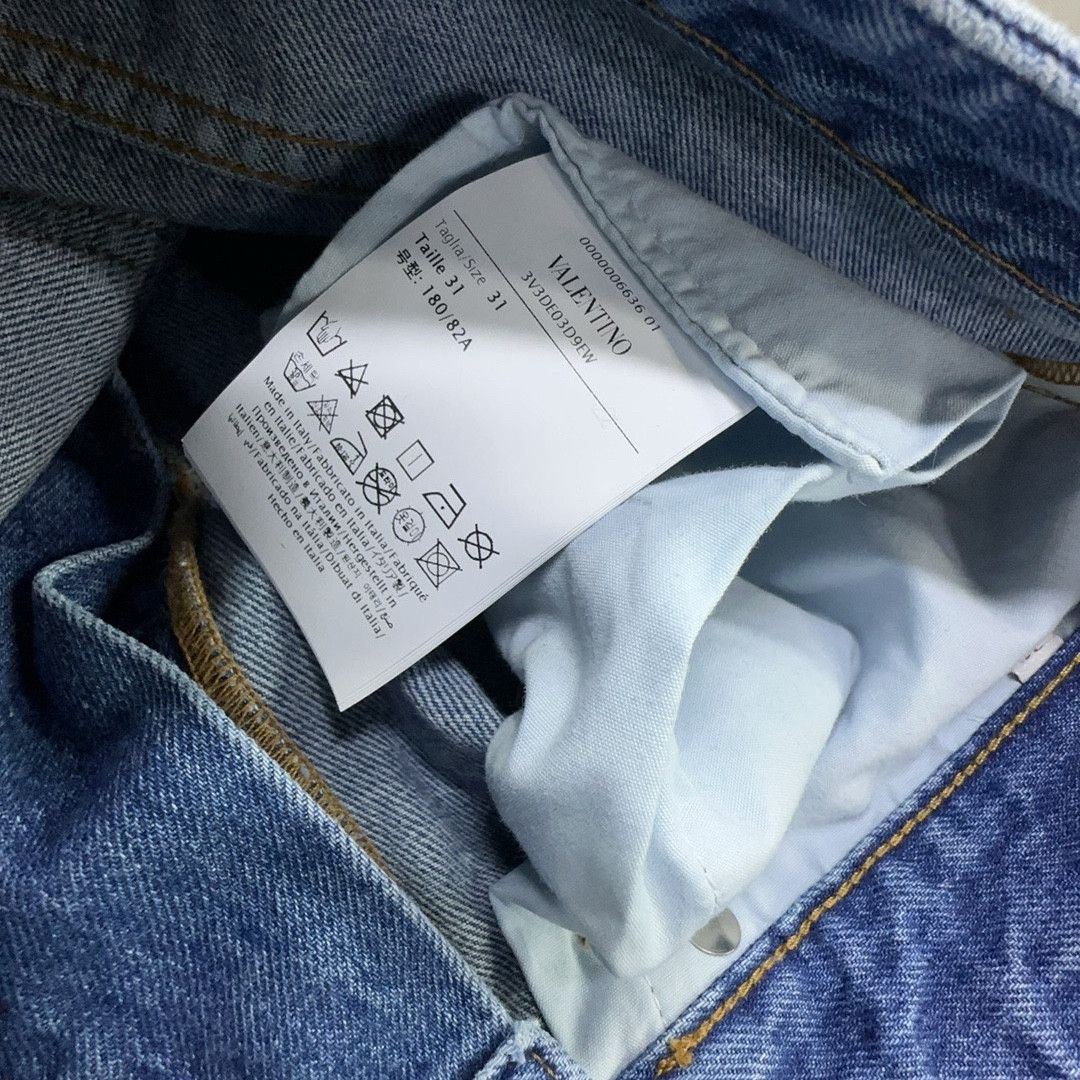 Valentino Valentino Logo Pocket Denim Jeans Size 31 Size US 31 - 3 Thumbnail