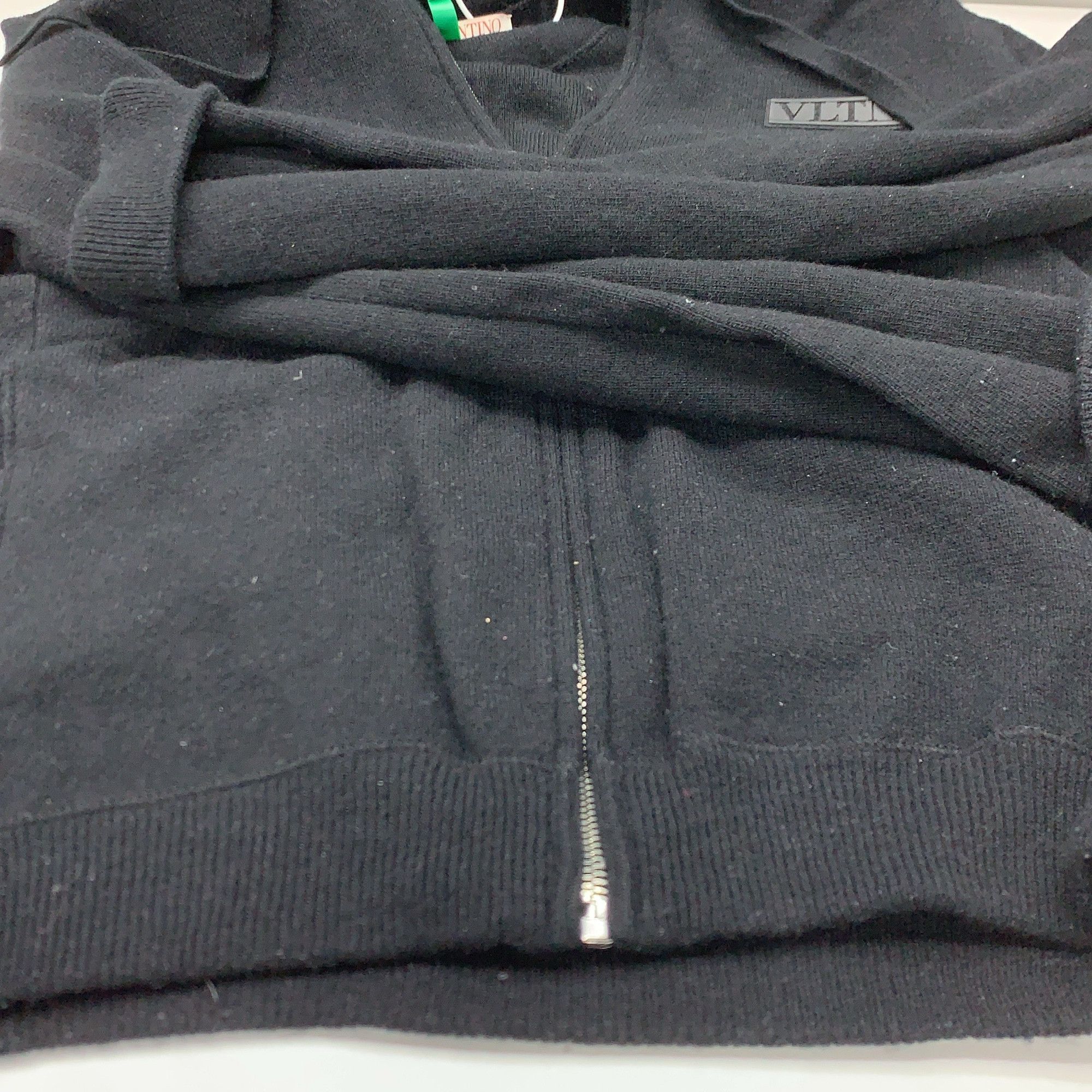 Valentino Valentino VLTN Logo Wool Cashmere Zip Hoodie Size S Size US S / EU 44-46 / 1 - 9 Thumbnail