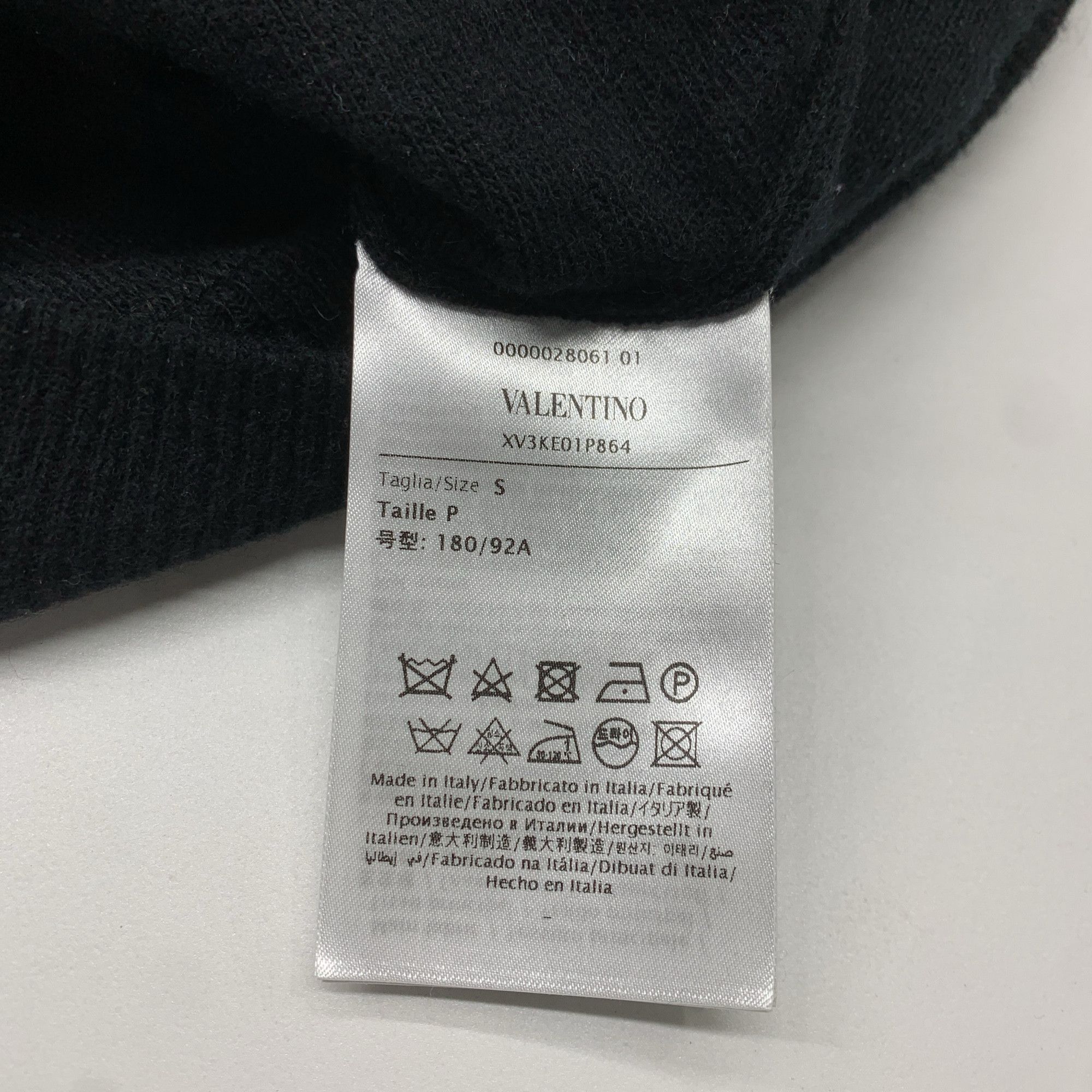 Valentino Valentino VLTN Logo Wool Cashmere Zip Hoodie Size S Size US S / EU 44-46 / 1 - 4 Thumbnail