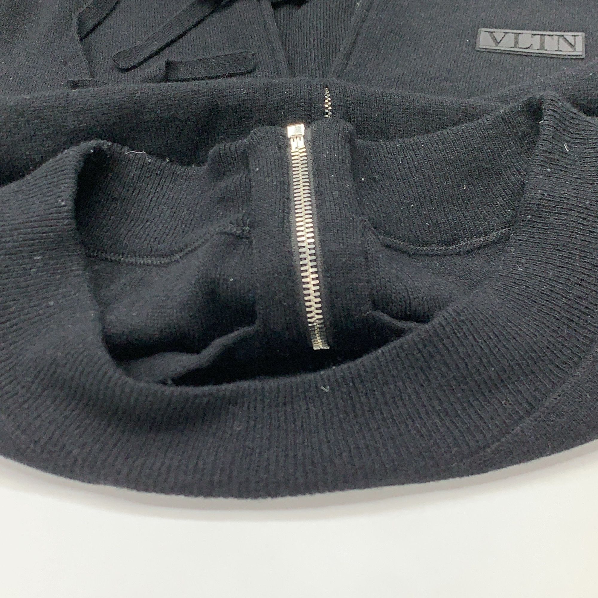 Valentino Valentino VLTN Logo Wool Cashmere Zip Hoodie Size S Size US S / EU 44-46 / 1 - 7 Thumbnail