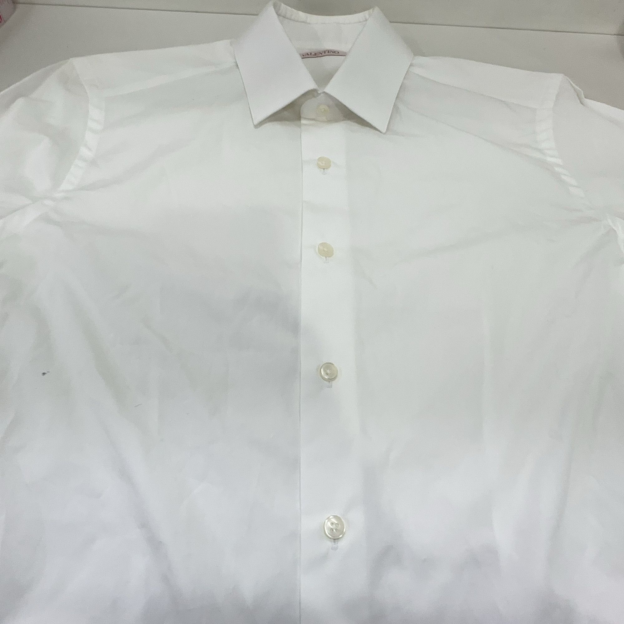 Valentino Valentino White Long Sleeve Button Up Shirt Size S Size US S / EU 44-46 / 1 - 7 Thumbnail