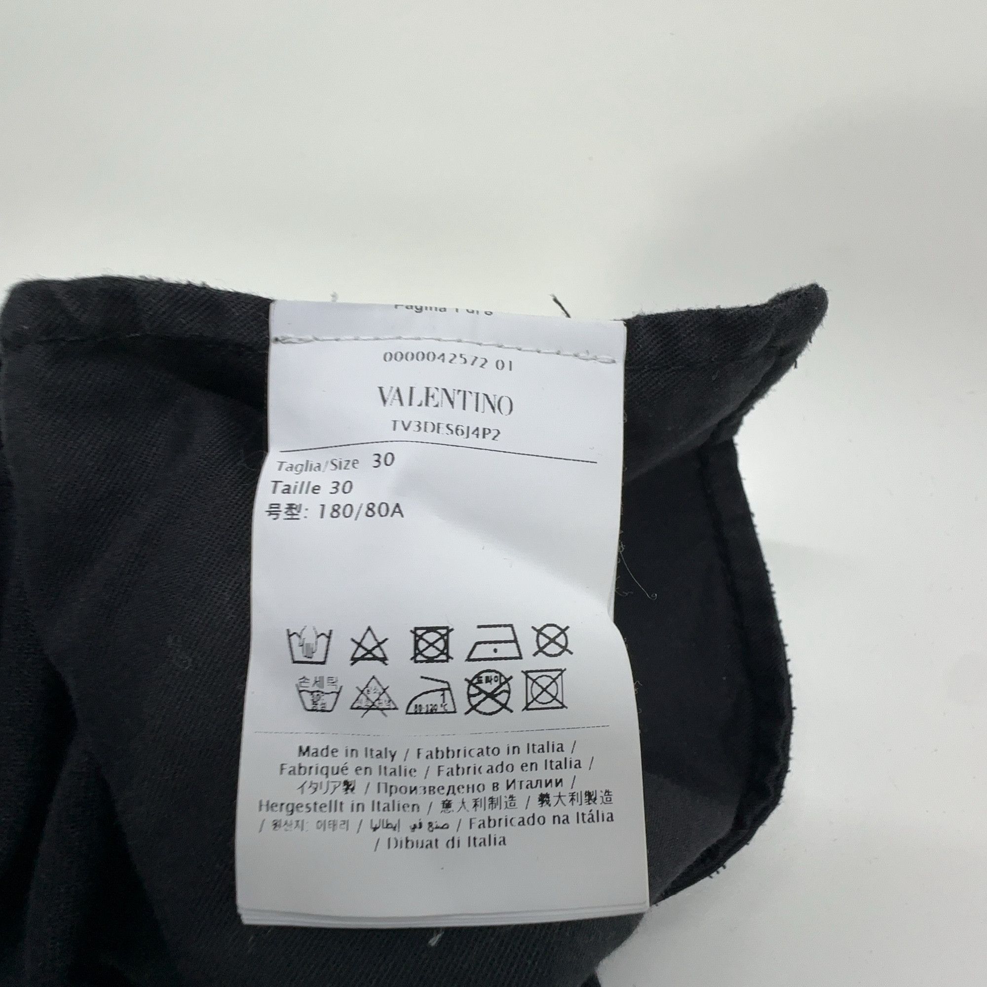 Valentino Valentino Stud Detail Black Denim Jeans Size 30 Size US 30 / EU 46 - 3 Thumbnail