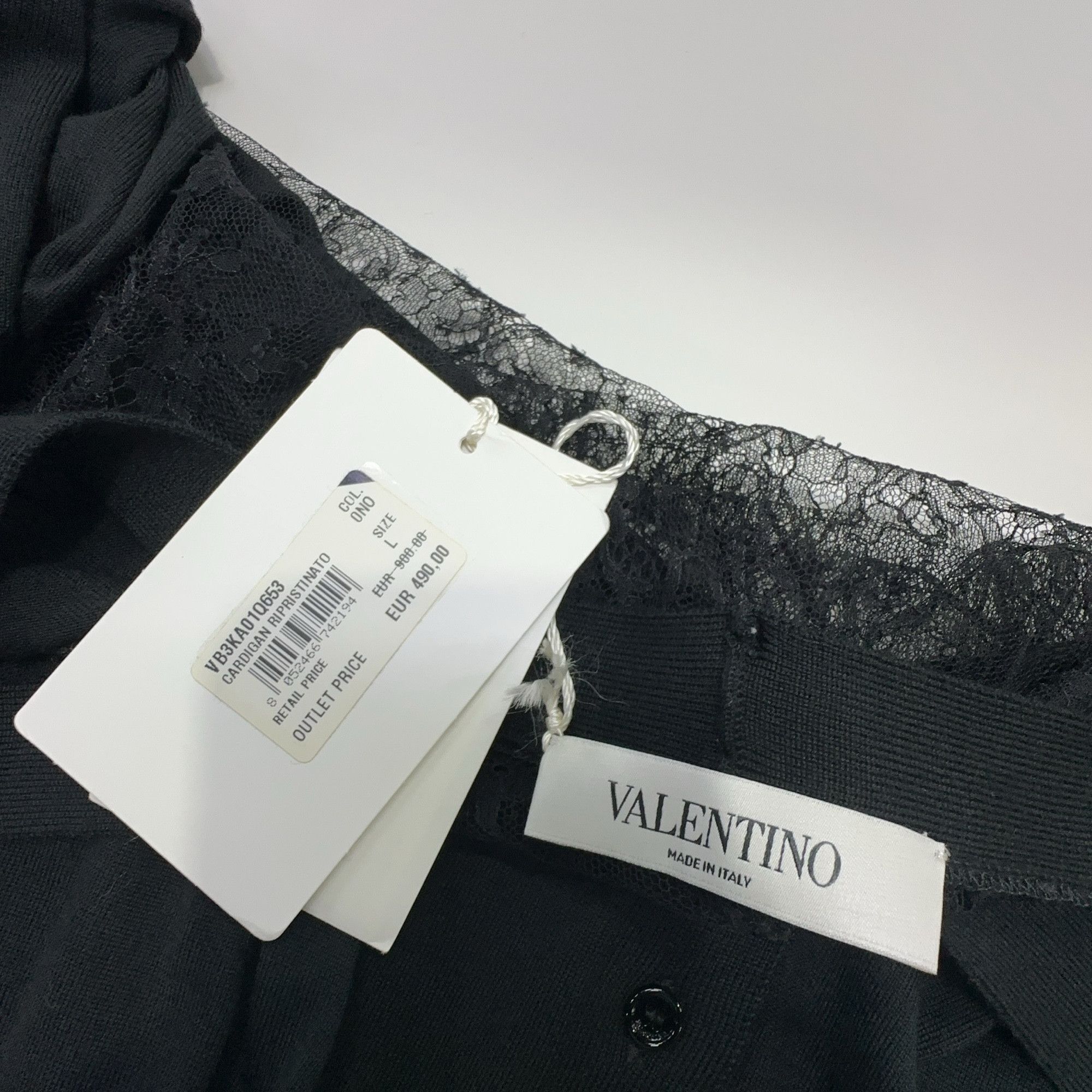 Valentino Valentino Lace Panel Cardigan Size L Size US L / EU 52-54 / 3 - 3 Thumbnail