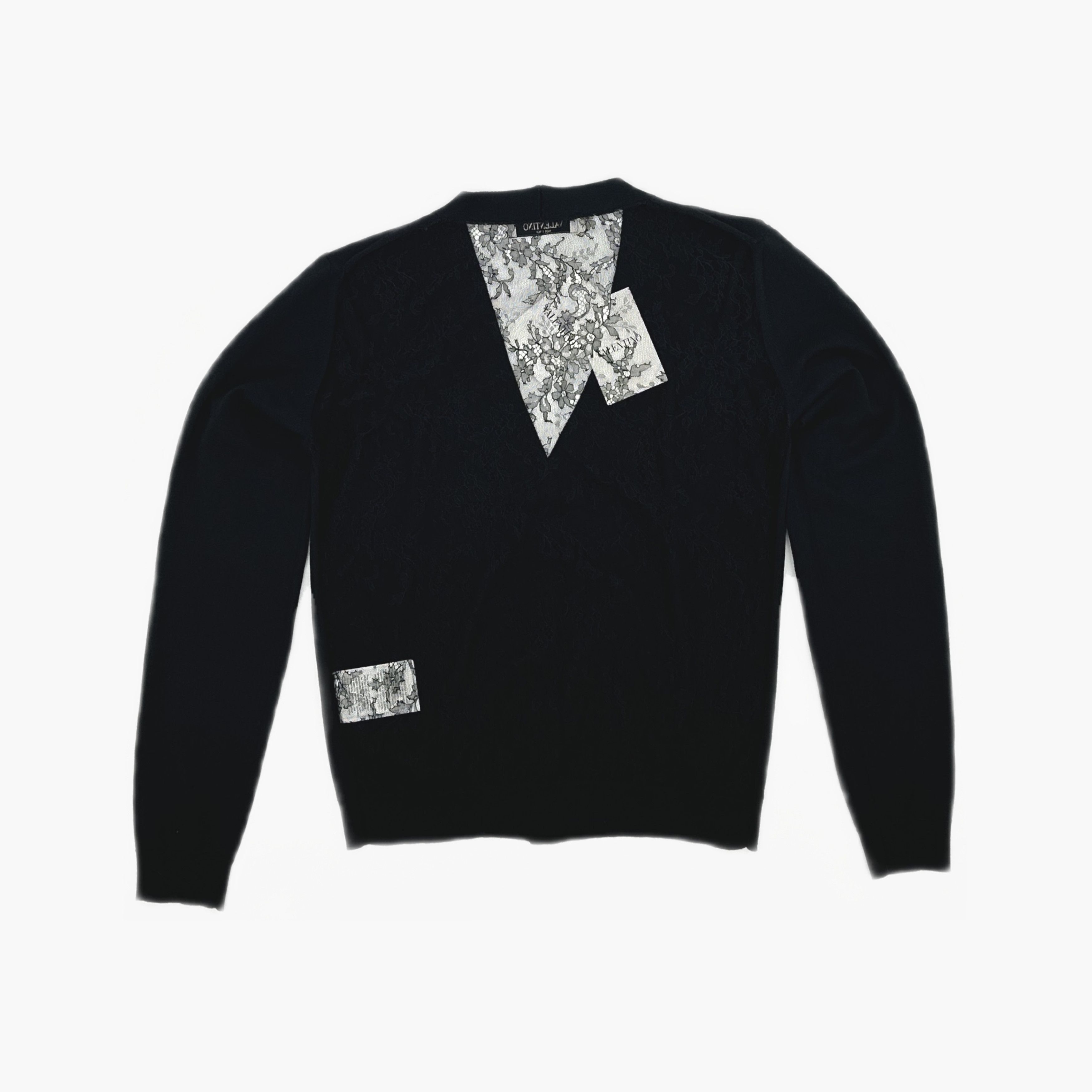 Valentino Valentino Lace Panel Cardigan Size L Size US L / EU 52-54 / 3 - 2 Thumbnail
