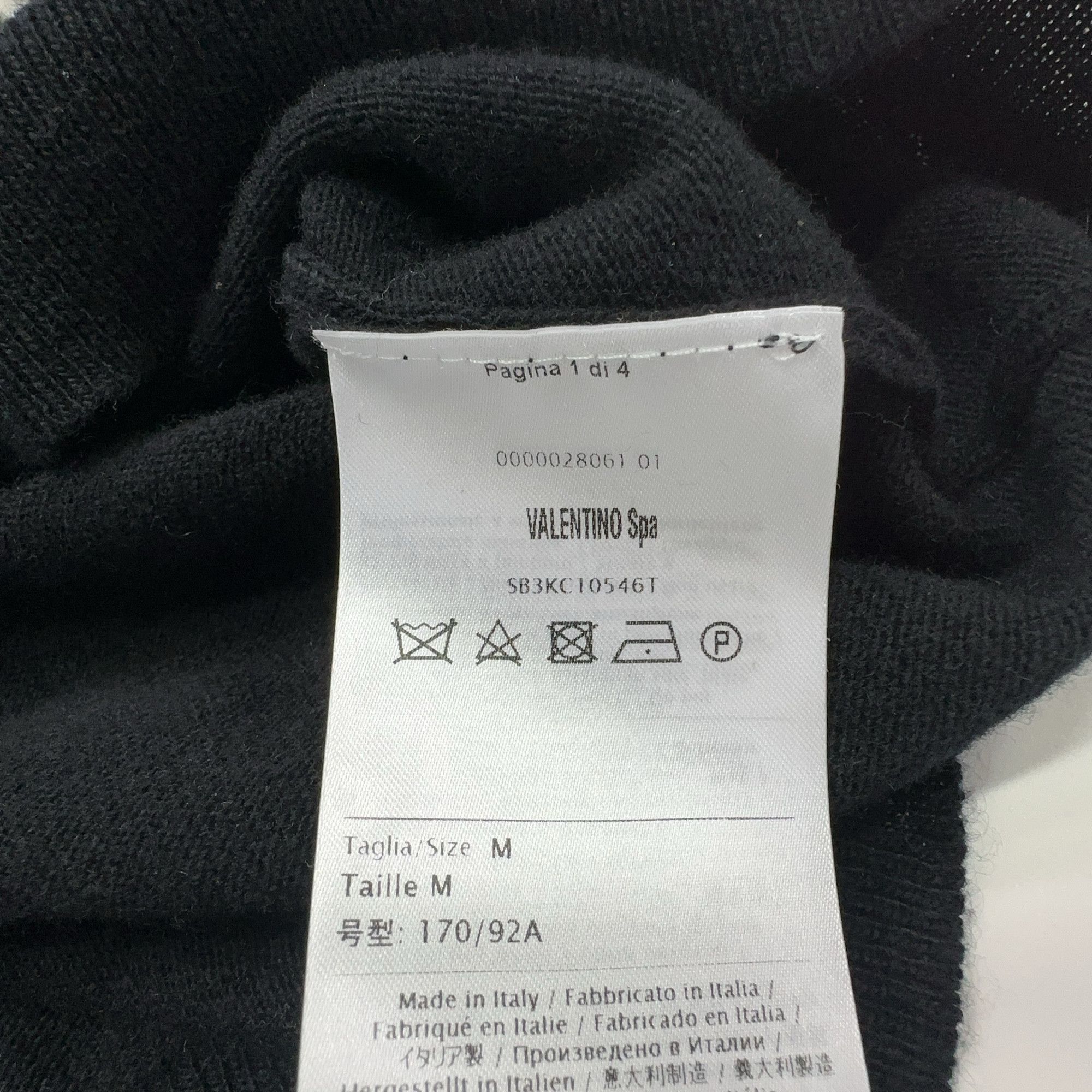Valentino Valentino VLTN Logo Knit Sweater Size M Size US M / EU 48-50 / 2 - 4 Thumbnail