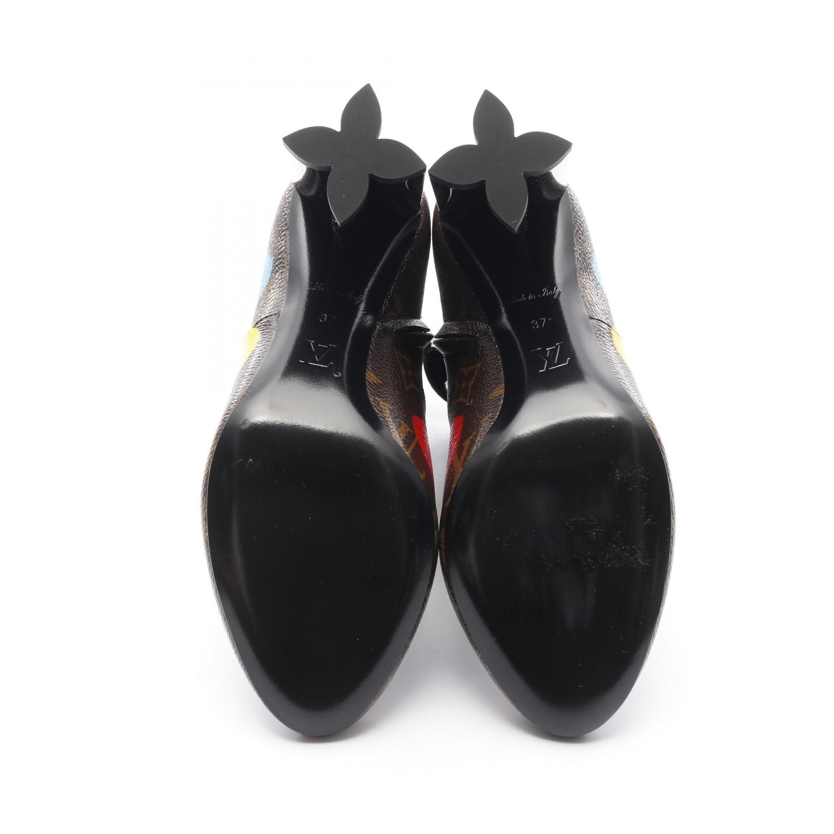 Louis Vuitton Louis Vuitton Louis Vuitton LV YK Painted Dot Monogram Shoes Textile Shoes DUTY FREE for USA Size ONE SIZE - 4 Thumbnail
