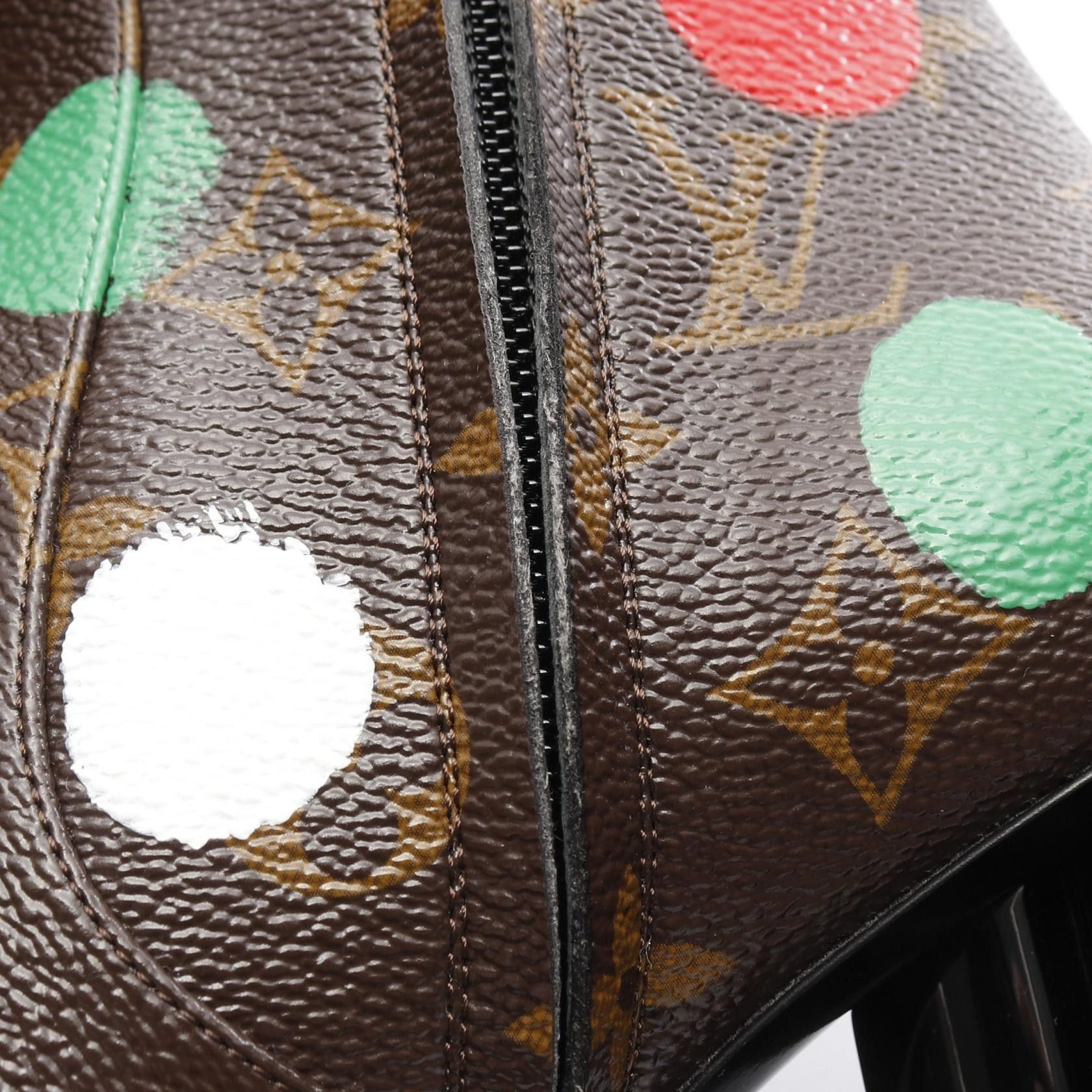 Louis Vuitton Louis Vuitton Louis Vuitton LV YK Painted Dot Monogram Shoes Textile Shoes DUTY FREE for USA Size ONE SIZE - 9 Thumbnail