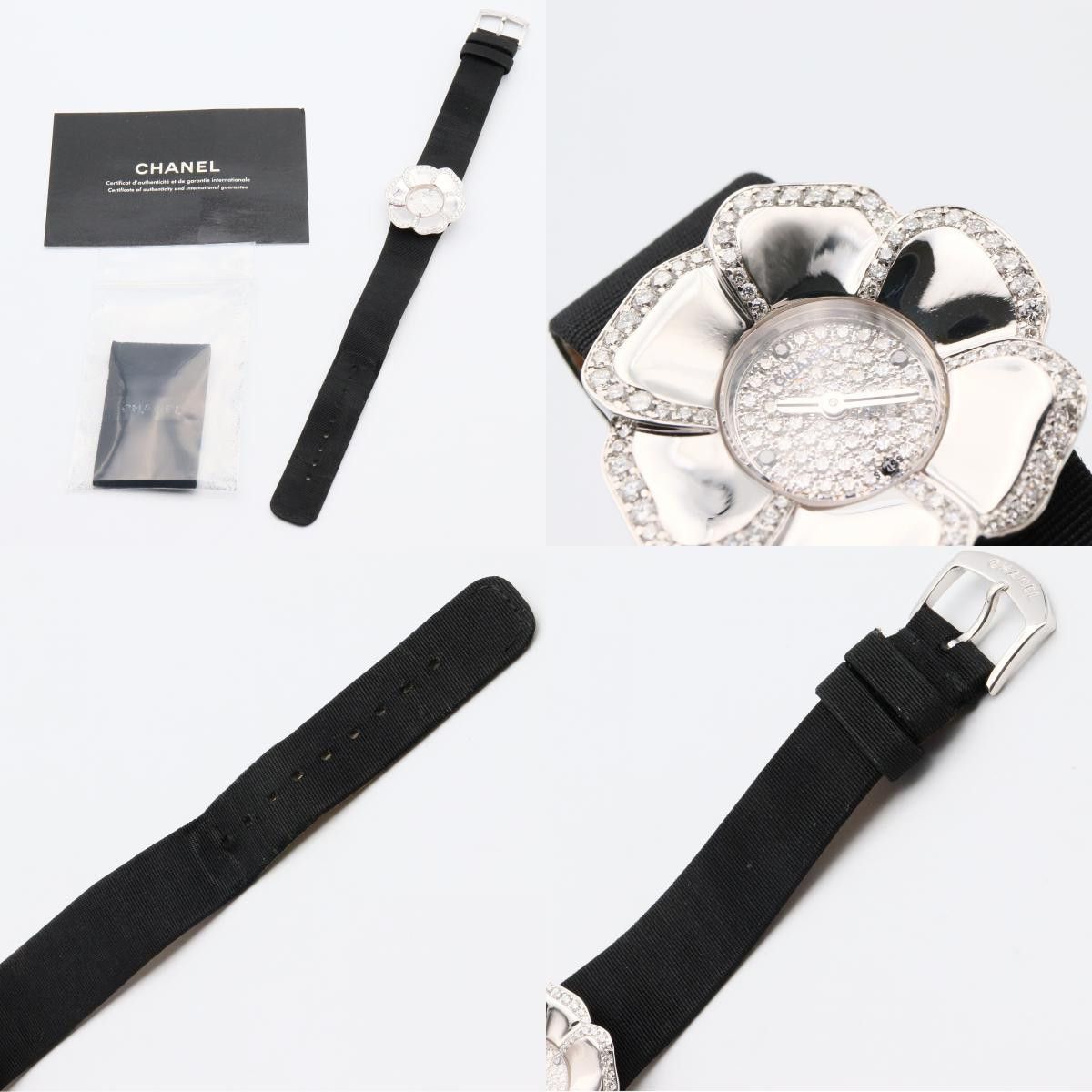 Chanel Chanel CHANEL Camelia Au750 Watch Precious Metal Quartz H1190 DUTY FREE for USA Size ONE SIZE - 9 Thumbnail