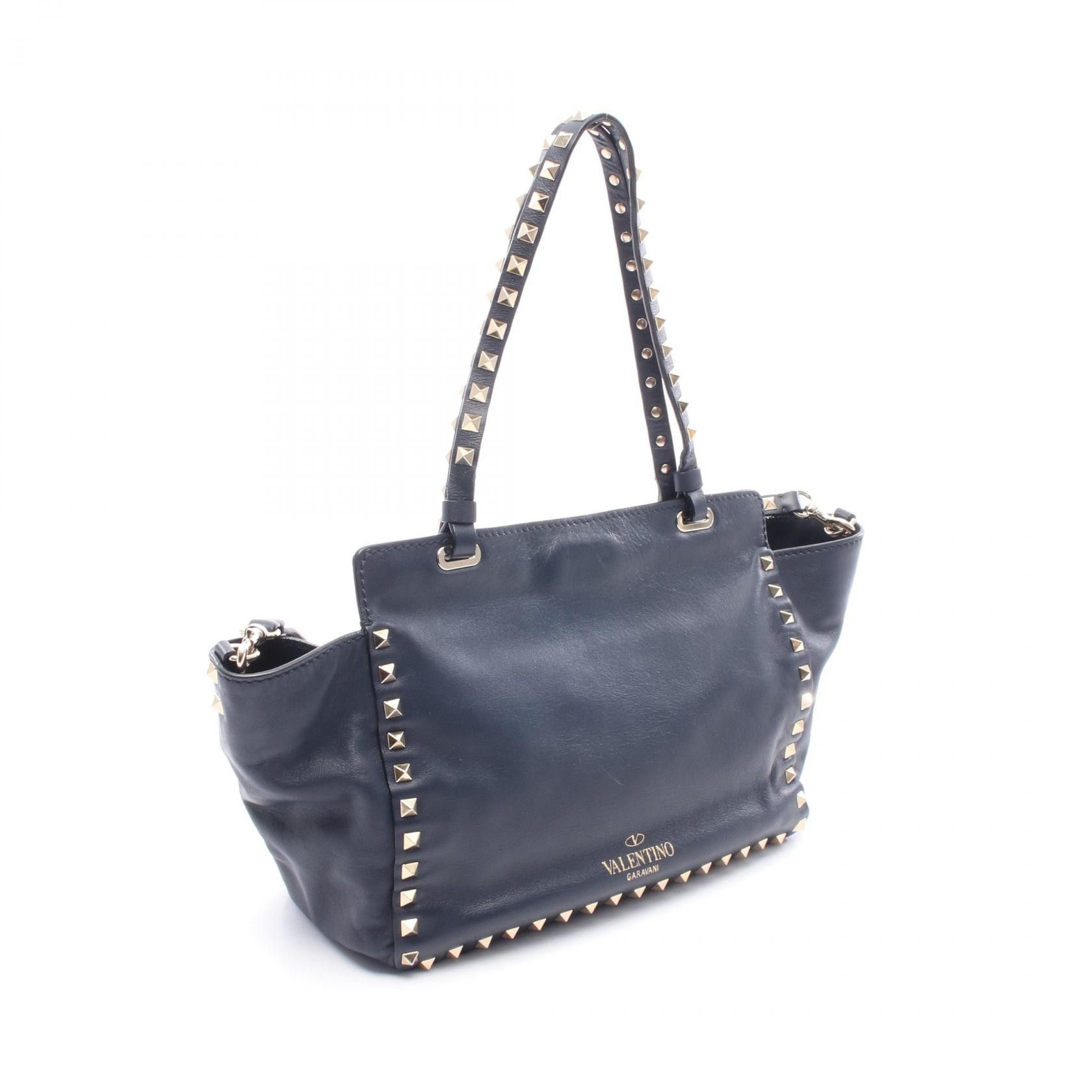 Valentino Valentino Valentino Rockstud Leather Tote Bag Leather Tote Bag DUTY FREE for USA Size ONE SIZE - 2 Thumbnail