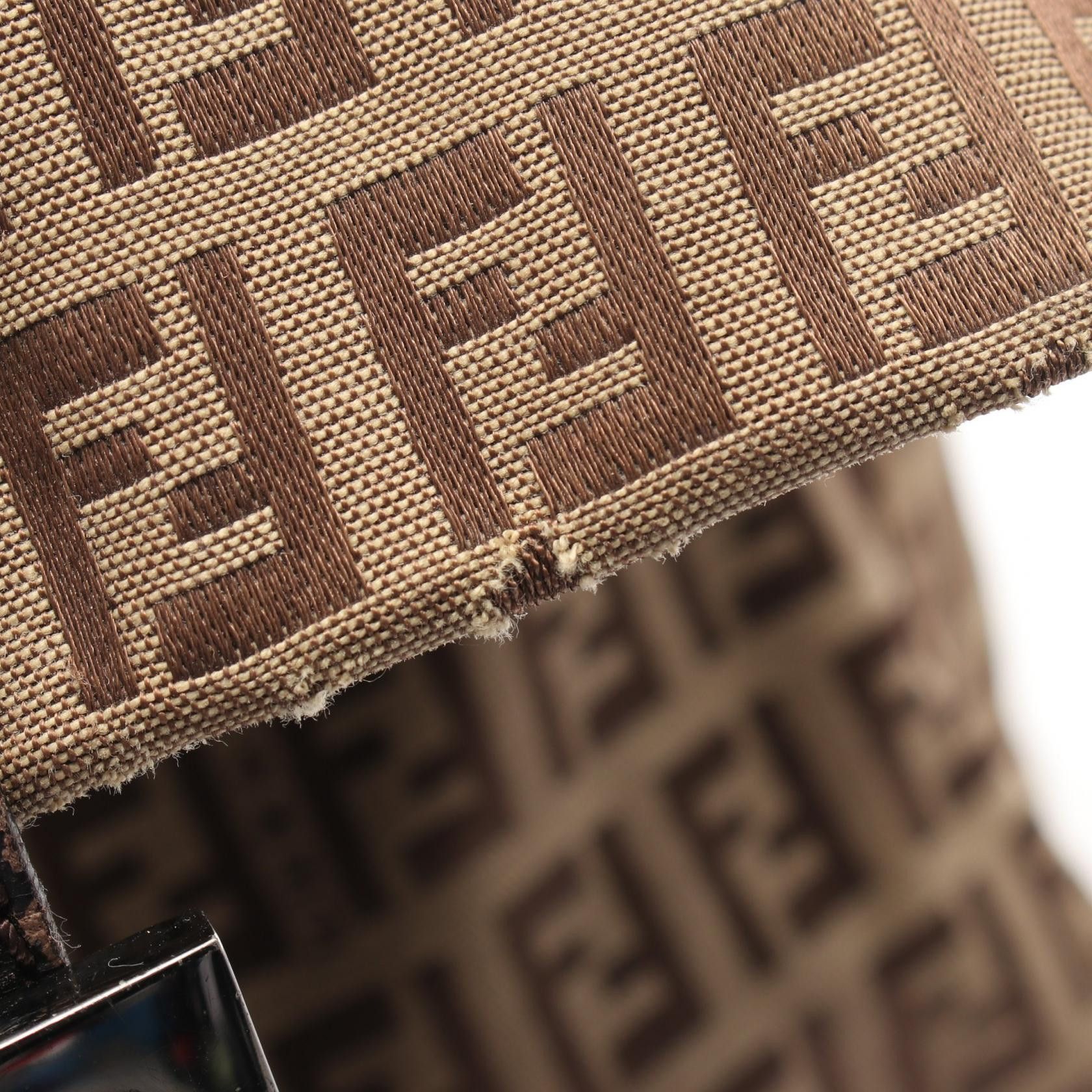 Fendi Fendi Fendi Mamma Baguette Zucchino Canvas Leather Shoulder Bag Textile Shoulder Bag 8BR001 DUTY FREE for USA Size ONE SIZE - 8 Thumbnail