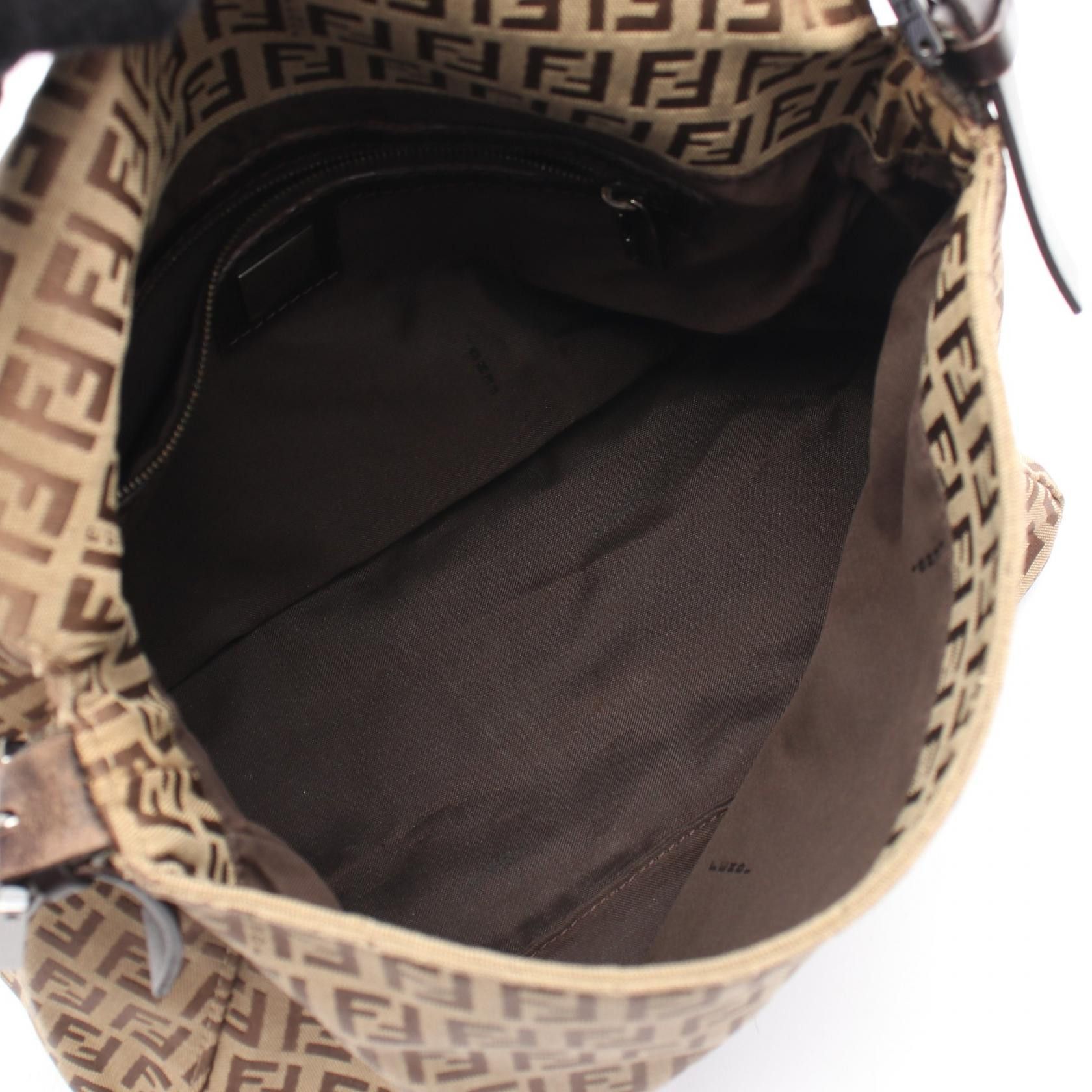 Fendi Fendi Fendi Mamma Baguette Zucchino Canvas Leather Shoulder Bag Textile Shoulder Bag 8BR001 DUTY FREE for USA Size ONE SIZE - 3 Thumbnail