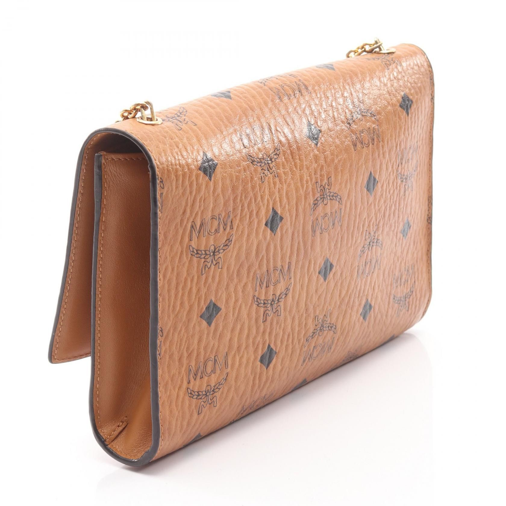 MCM MCM MCM Visetos Bijou Studs PVC Coated Canvas Shoulder Bag Plastic / Synthetic Shoulder Bag DUTY FREE for USA Size ONE SIZE - 2 Thumbnail