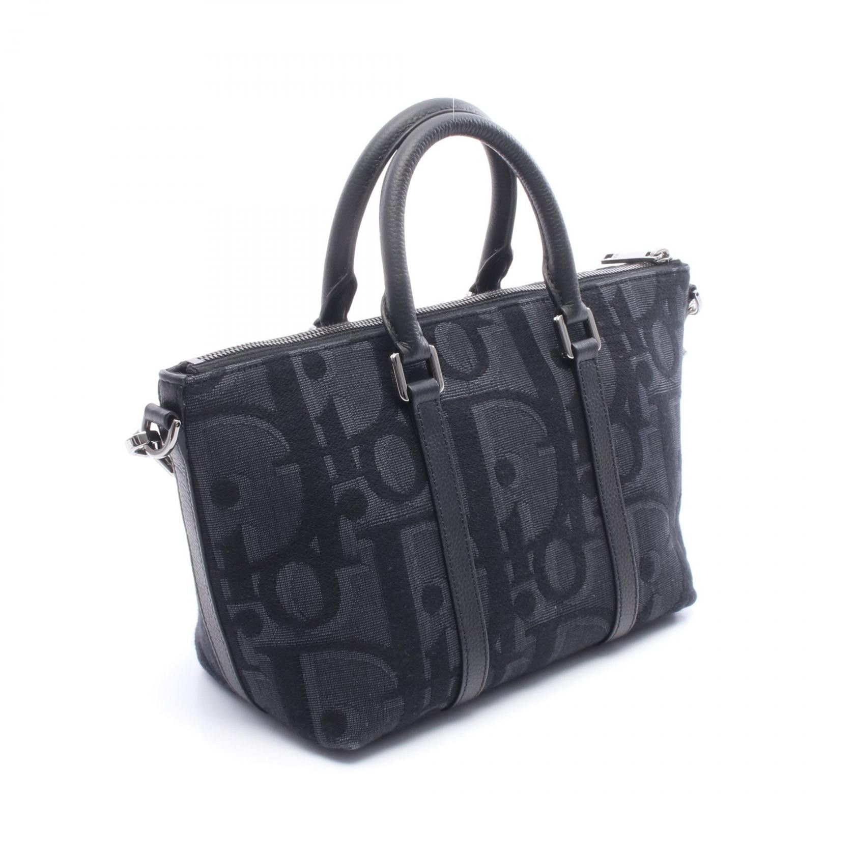 Dior Dior Dior Weekender Maxi Oblique Canvas Leather Handbag Textile Handbag DUTY FREE for USA Size ONE SIZE - 2 Thumbnail