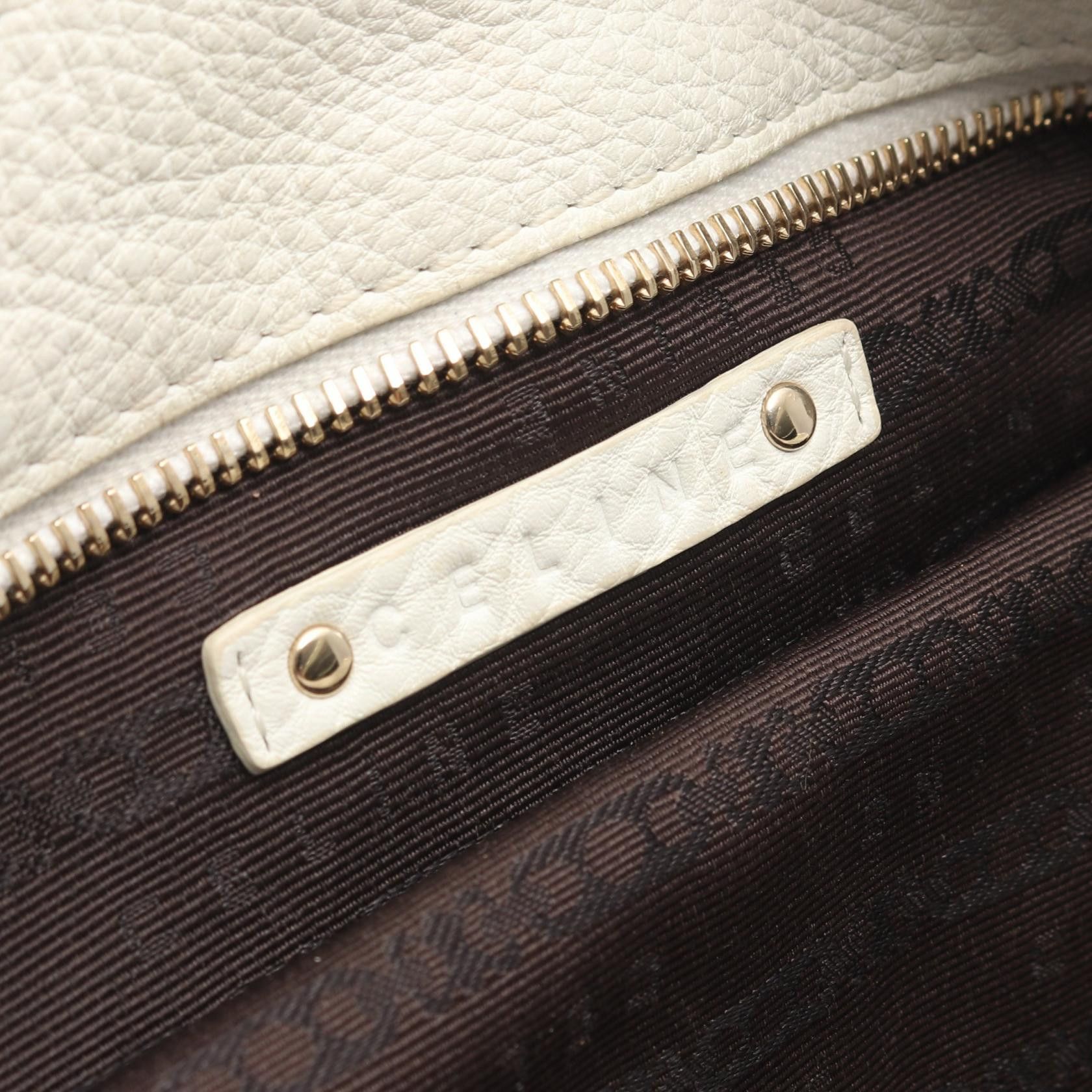 Celine Celine CELINE Bittersweet Leather Handbag Leather Handbag 160663NGR DUTY FREE for USA Size ONE SIZE - 4 Thumbnail