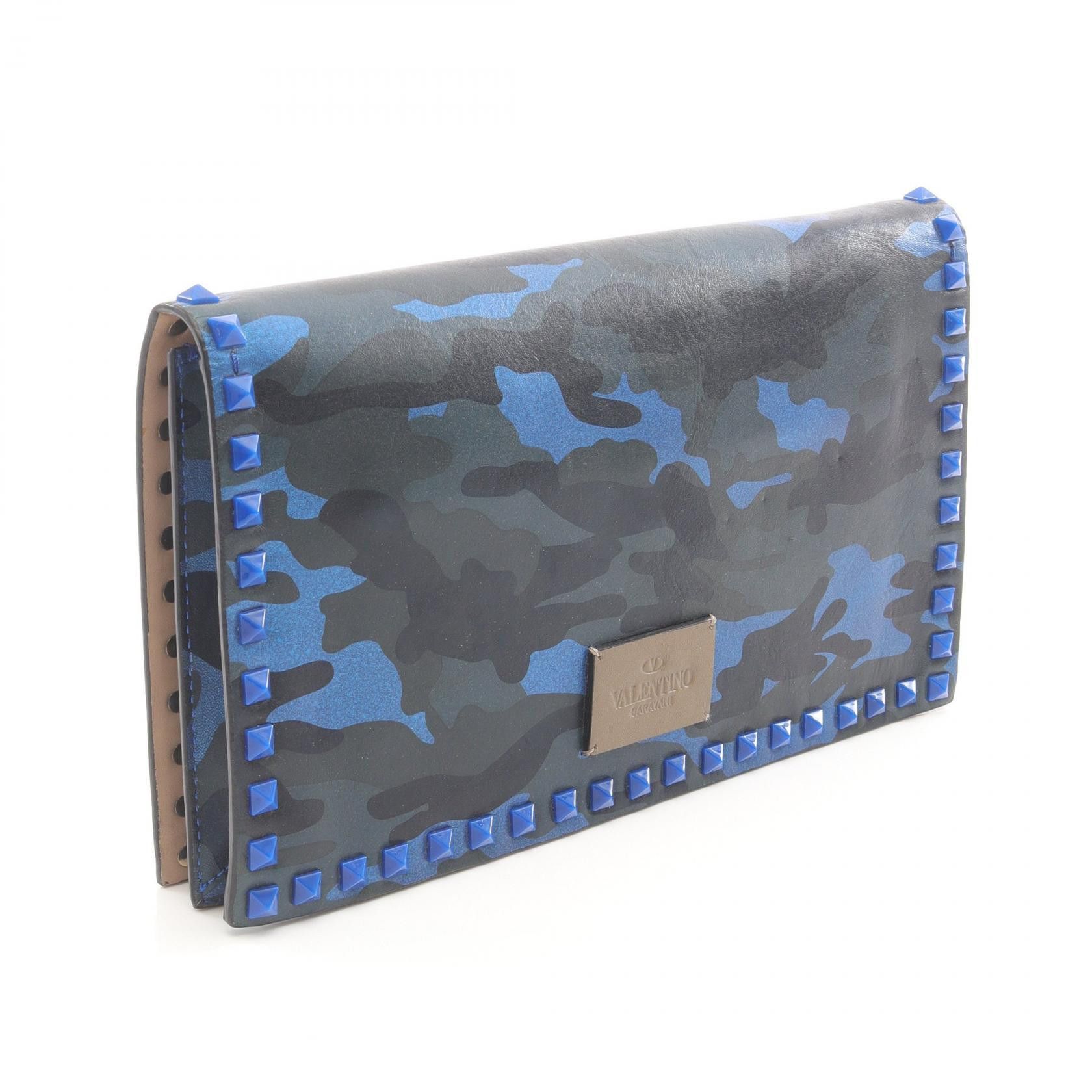 Valentino Valentino Valentino Garavani Rockstud Leather Clutch Bag Leather Clutch Bag DUTY FREE for USA Size ONE SIZE - 2 Thumbnail
