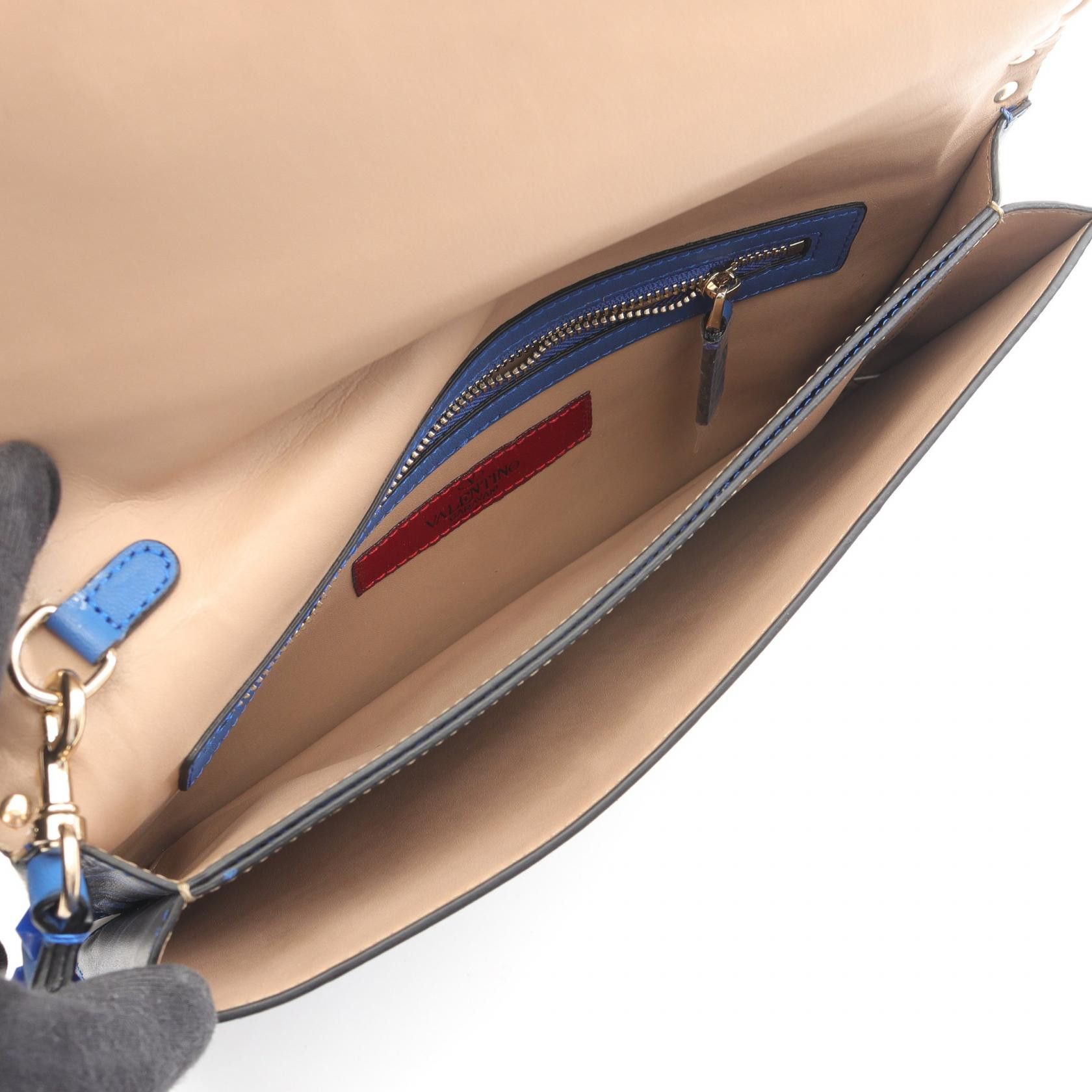 Valentino Valentino Valentino Garavani Rockstud Leather Clutch Bag Leather Clutch Bag DUTY FREE for USA Size ONE SIZE - 3 Thumbnail