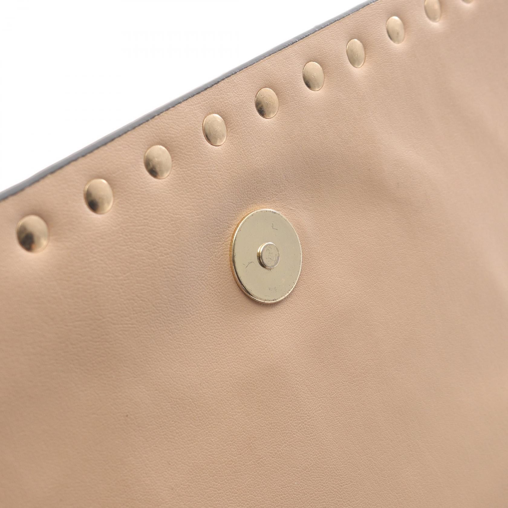 Valentino Valentino Valentino Garavani Rockstud Leather Clutch Bag Leather Clutch Bag DUTY FREE for USA Size ONE SIZE - 9 Thumbnail