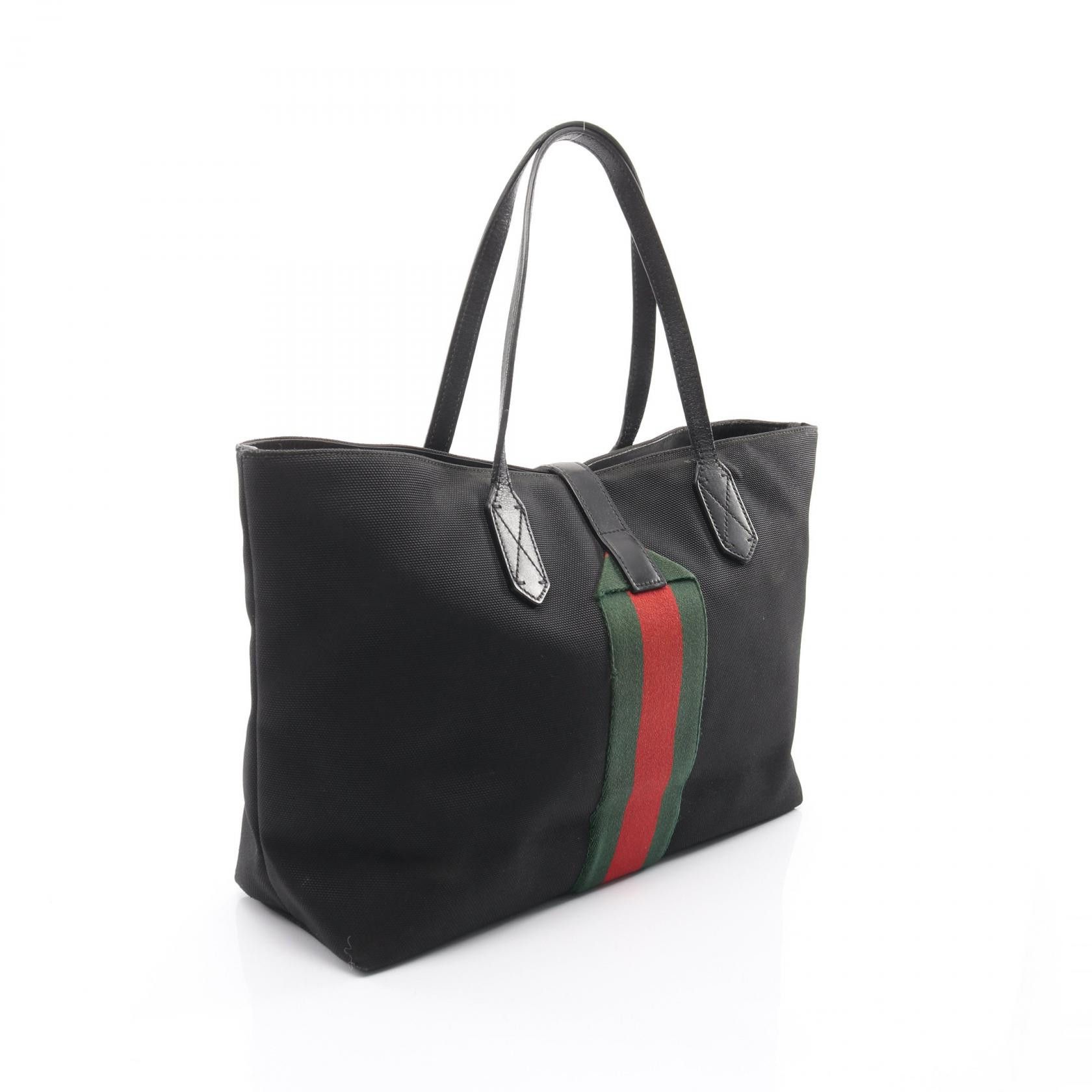 Gucci Gucci Gucci Sherry Line Canvas Leather Tote Bag Leather Tote Bag 337070 DUTY FREE for USA Size ONE SIZE - 2 Thumbnail
