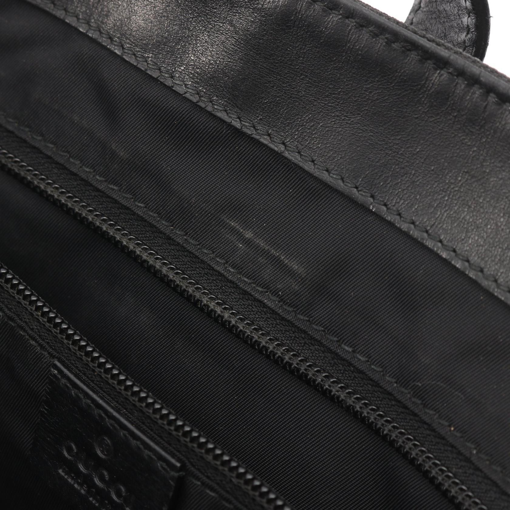 Gucci Gucci Gucci Sherry Line Canvas Leather Tote Bag Leather Tote Bag 337070 DUTY FREE for USA Size ONE SIZE - 8 Thumbnail