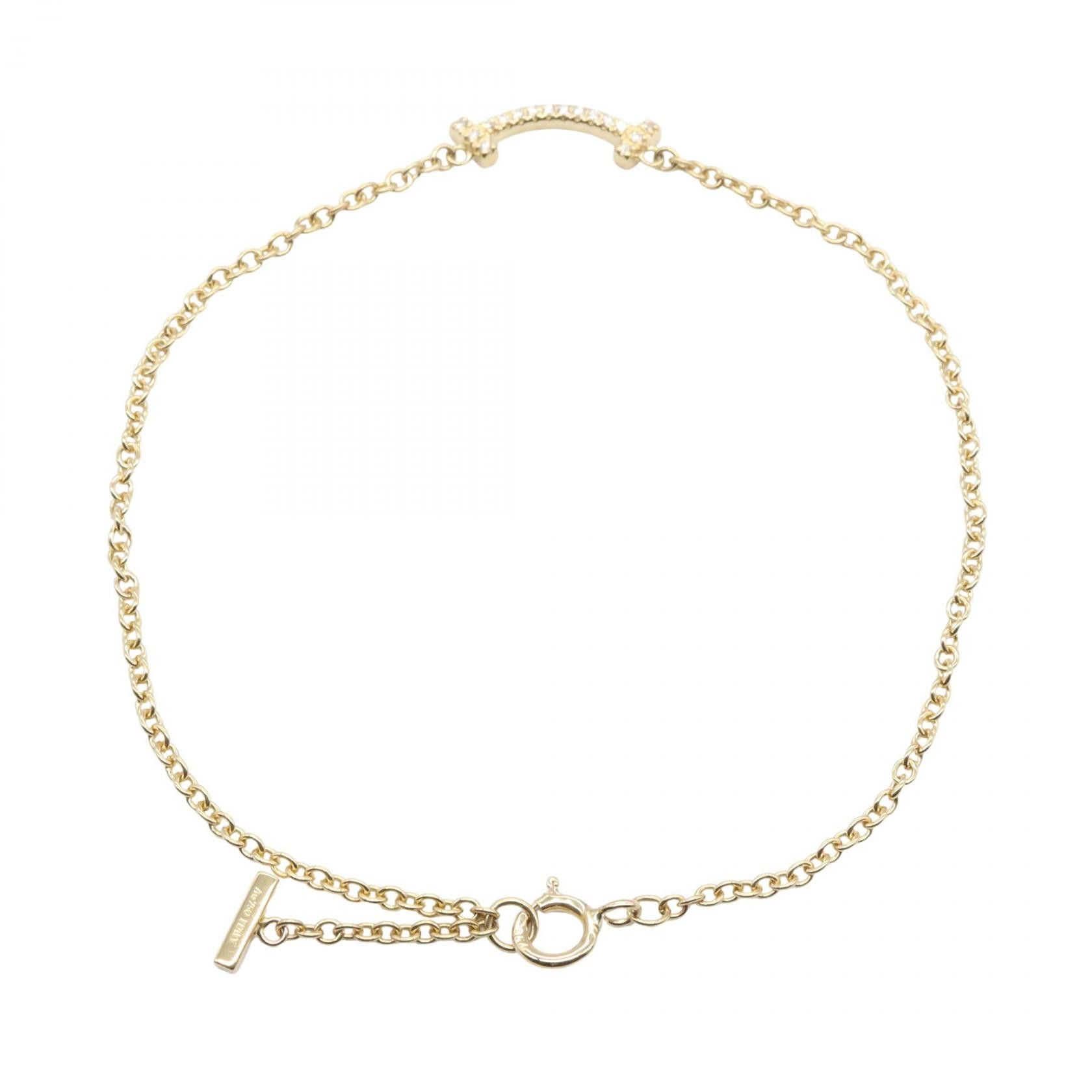 Tiffany & Co. Tiffany & Co. Tiffany & Co. T Smile Mini Au750 Diamond Bracelet Precious Metal Bracelet DUTY FREE for USA Size ONE SIZE - 2 Thumbnail