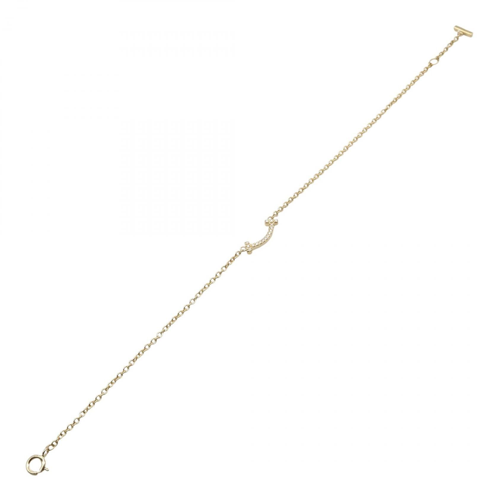 Tiffany & Co. Tiffany & Co. Tiffany & Co. T Smile Mini Au750 Diamond Bracelet Precious Metal Bracelet DUTY FREE for USA Size ONE SIZE - 3 Thumbnail