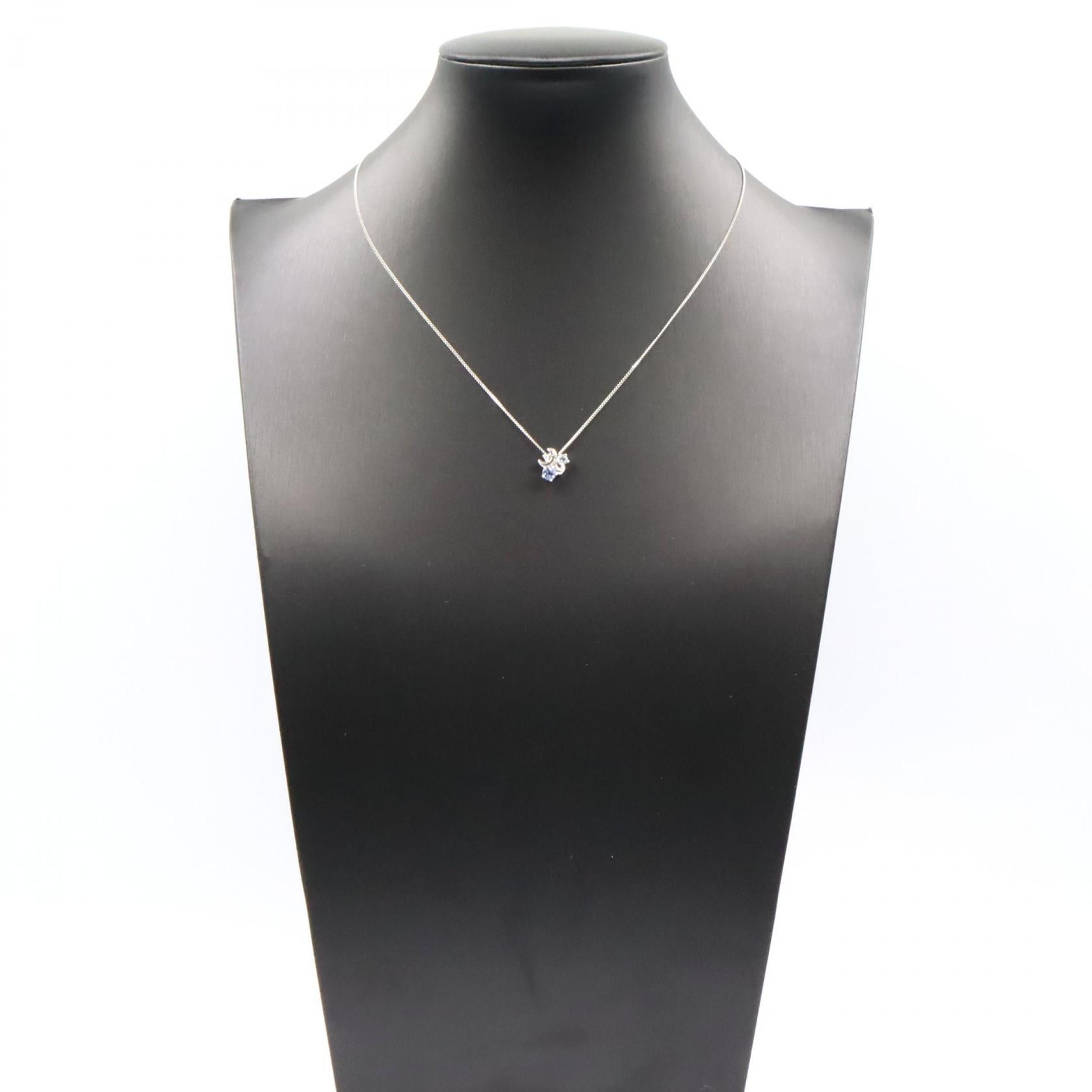 Other Tasaki TASAKI Sapphire Diamond Aquamarine Platinum Necklace Precious Metal Necklace DUTY FREE for USA Size ONE SIZE - 7 Thumbnail