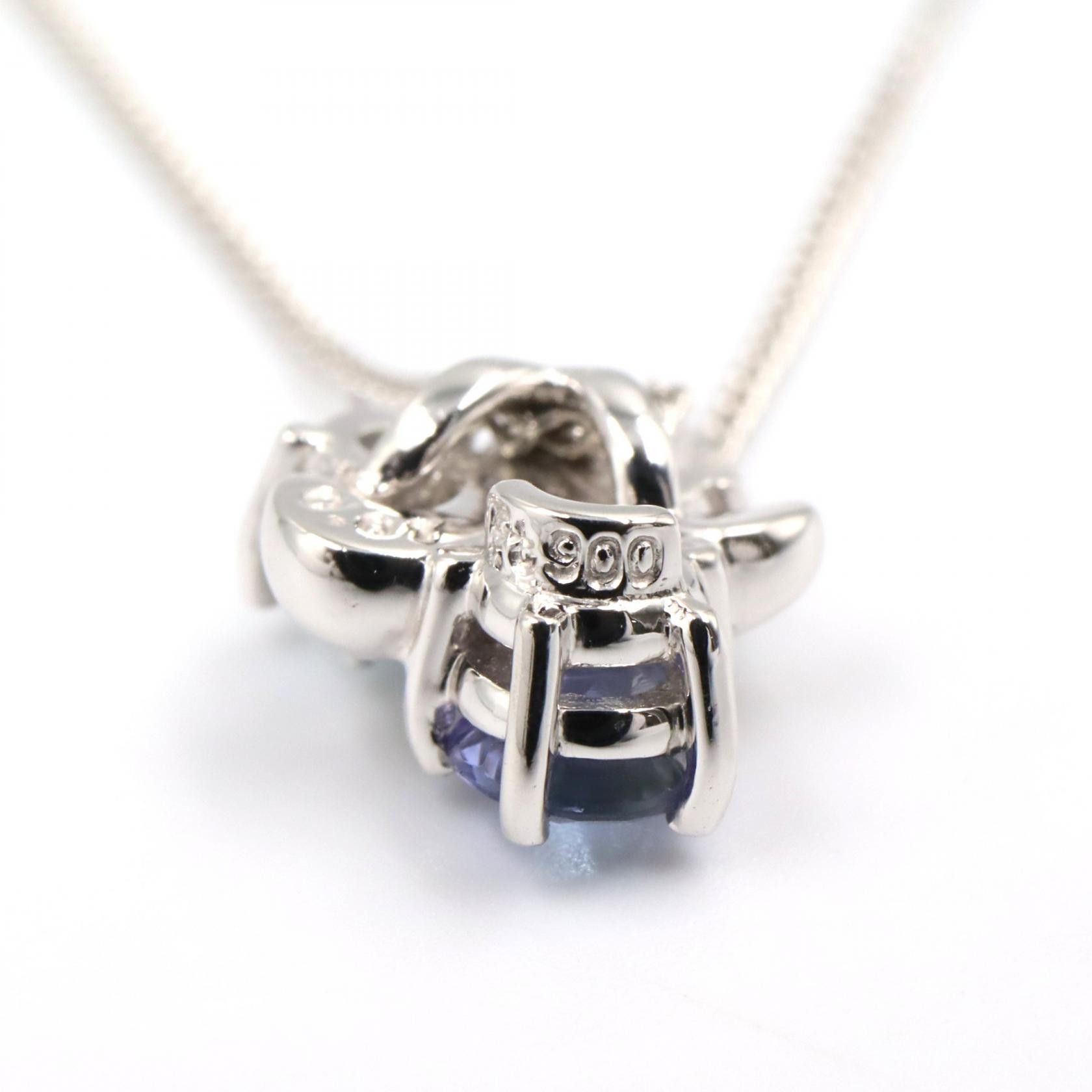 Other Tasaki TASAKI Sapphire Diamond Aquamarine Platinum Necklace Precious Metal Necklace DUTY FREE for USA Size ONE SIZE - 3 Thumbnail