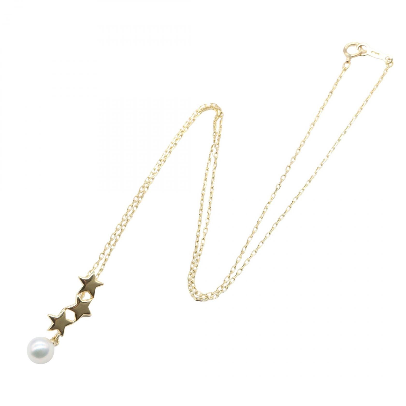 Mikimoto Mikimoto Mikimoto Au750 Pearl Necklace Precious Metal Necklace DUTY FREE for USA Size ONE SIZE - 2 Thumbnail