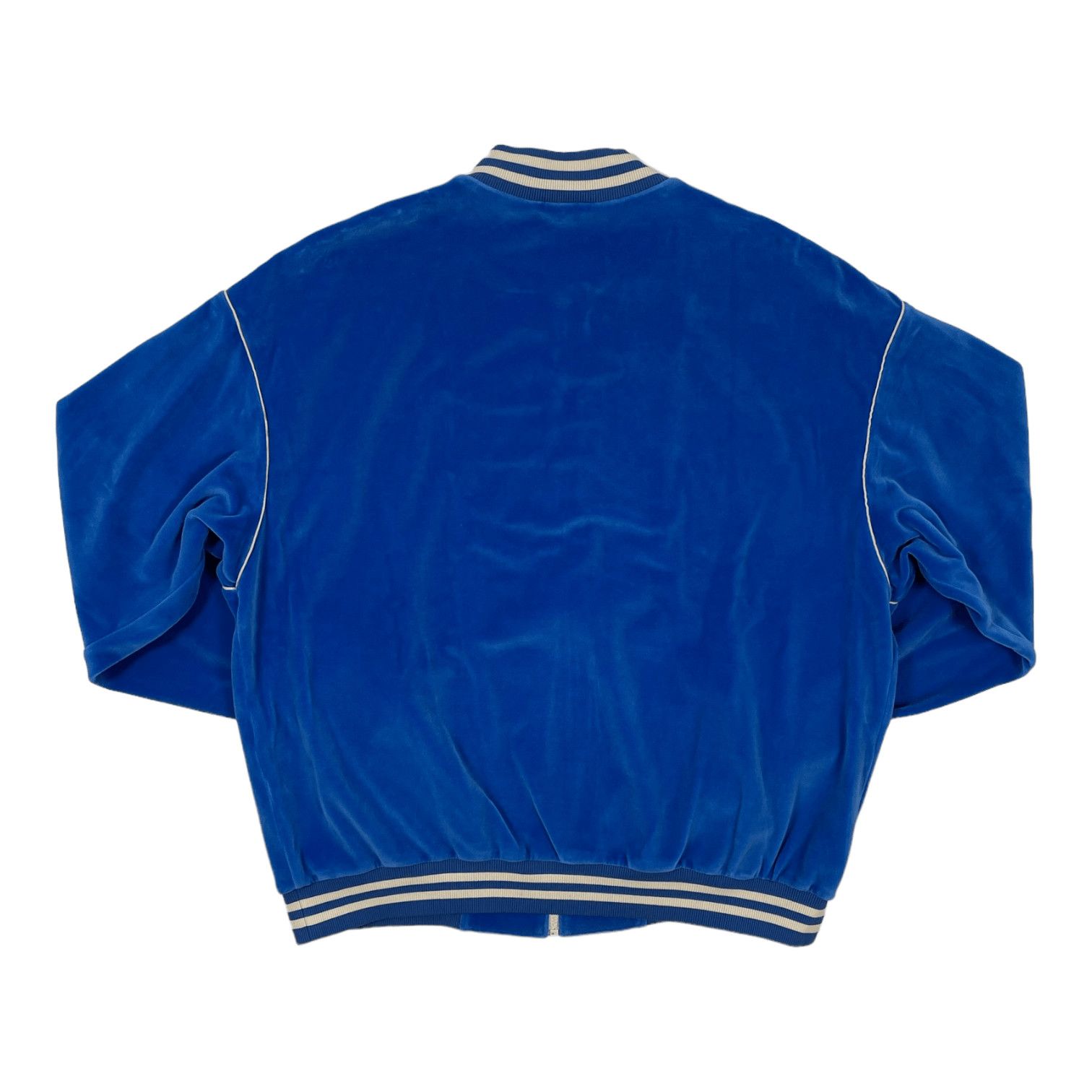 Celine Triomphe Loose Jersey Velour Jacket Blue Size US M / EU 48-50 / 2 - 2 Thumbnail