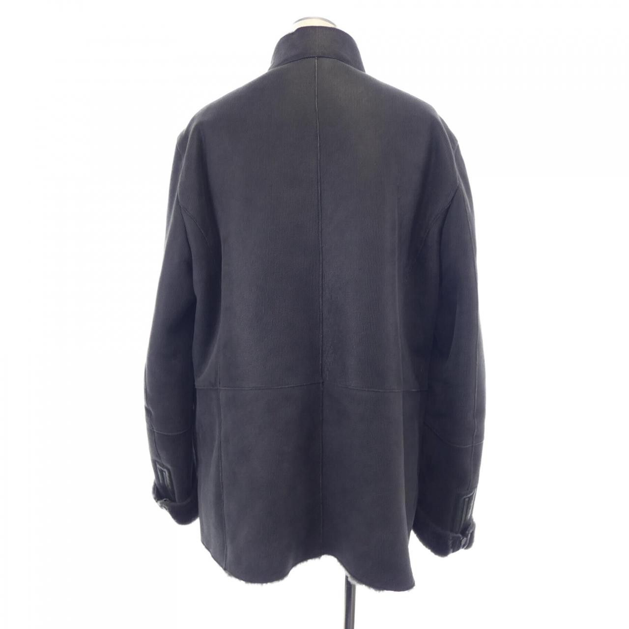 Giorgio Armani Giorgio Armani Giorgio Armani Shearling Jacket Fur Outerwear SSB01P SSP01 DUTY FREE for USA Size ONE SIZE - 2 Thumbnail