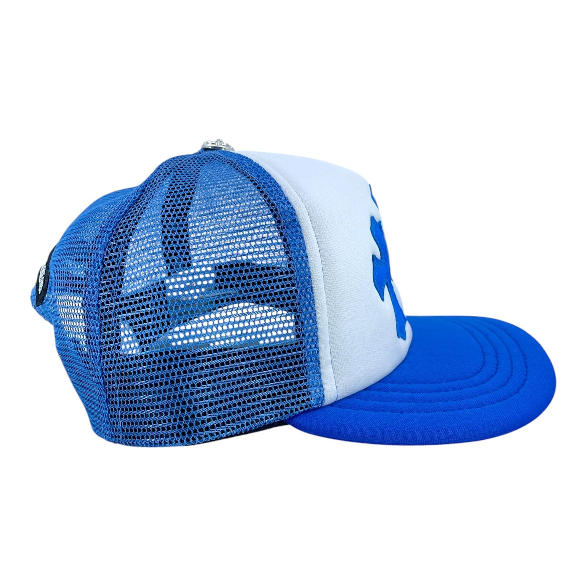 Chrome Hearts Cemetery Trucker Hat White Blue Size ONE SIZE - 3 Thumbnail