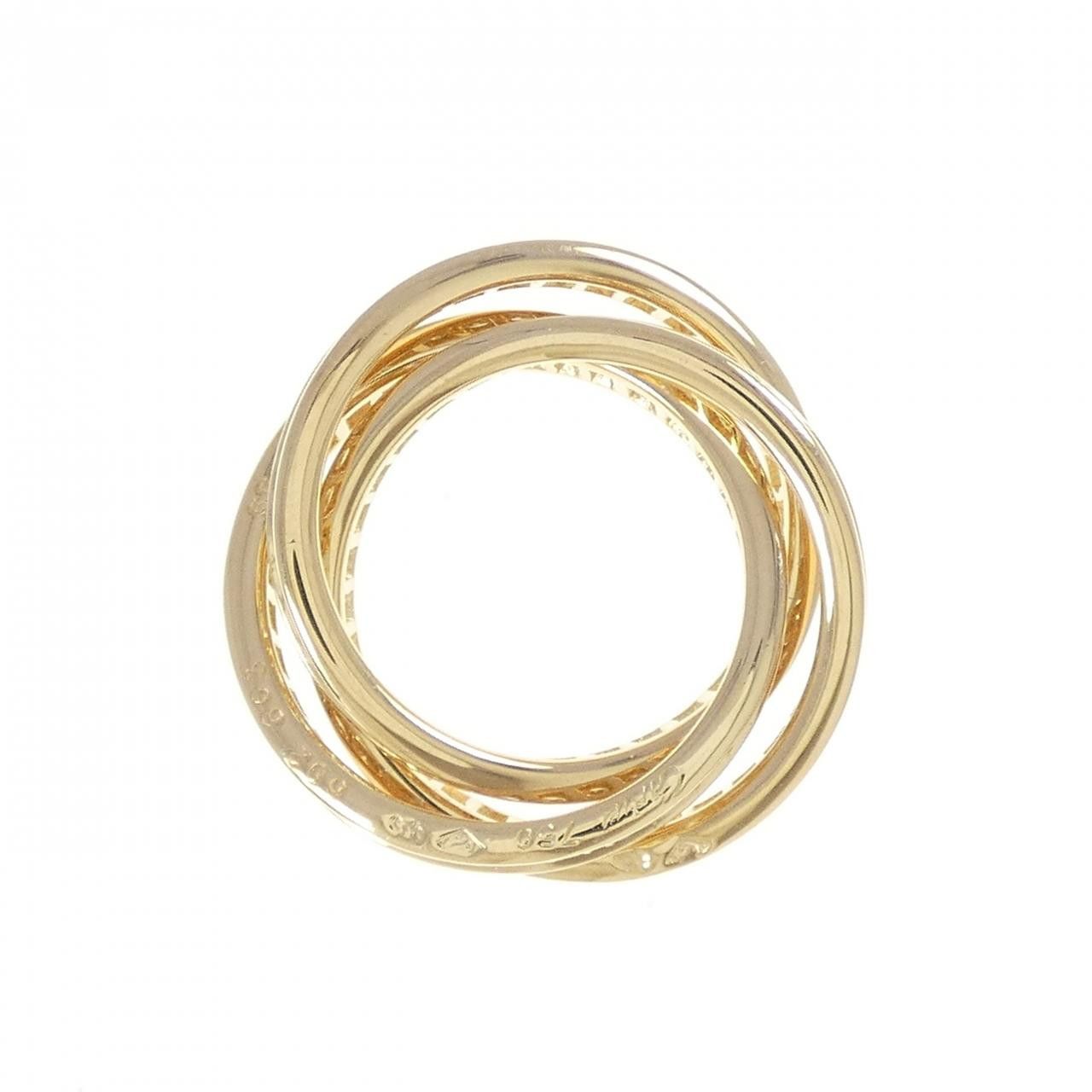 Cartier Cartier Cartier Three Bangles Au750 Diamond Ring Size 15 Precious Metal Ring CR47148000 DUTY FREE for USA Size ONE SIZE - 2 Thumbnail