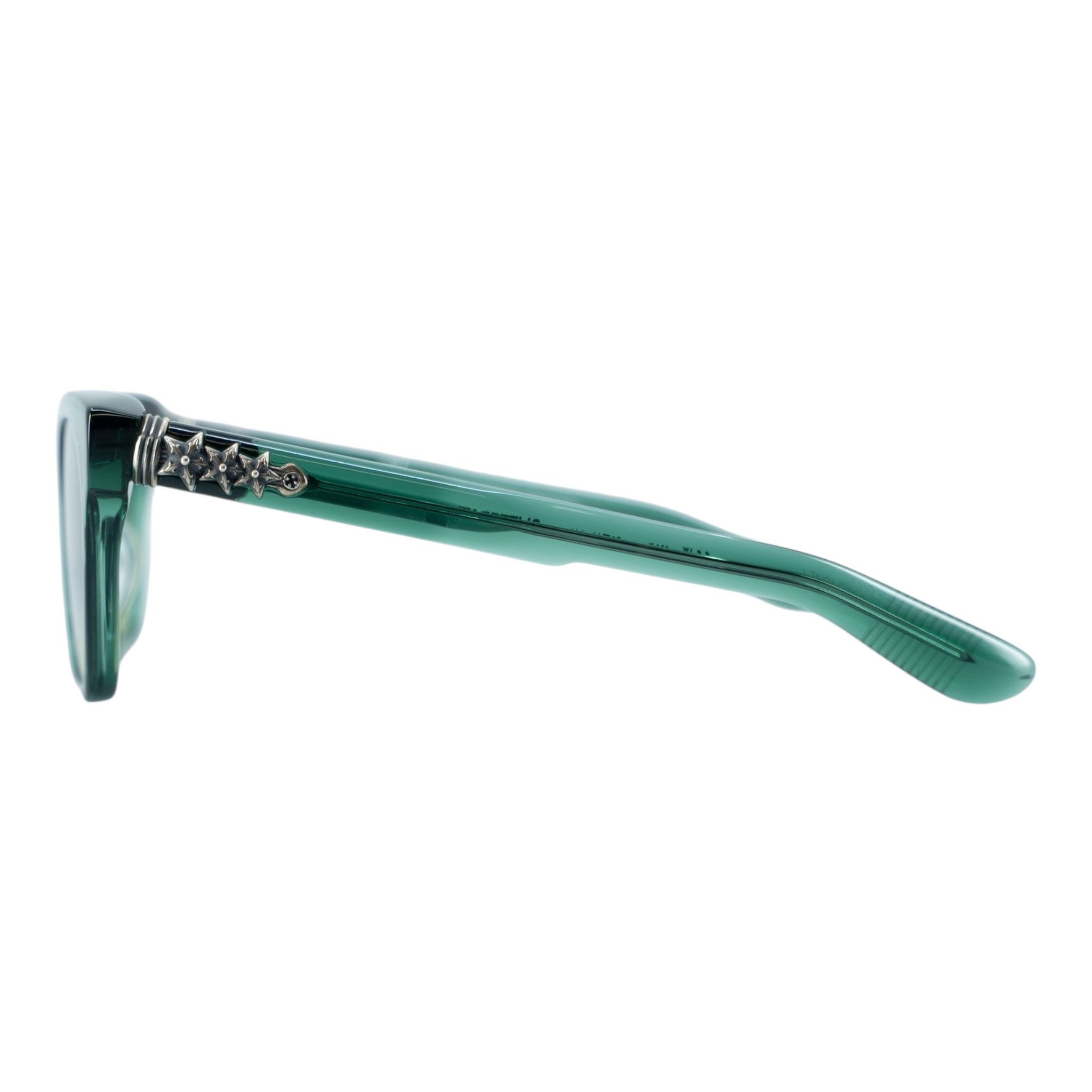 Chrome Hearts Clitterati Sunglasses Transparent Emerald Silver Size ONE SIZE - 4 Thumbnail