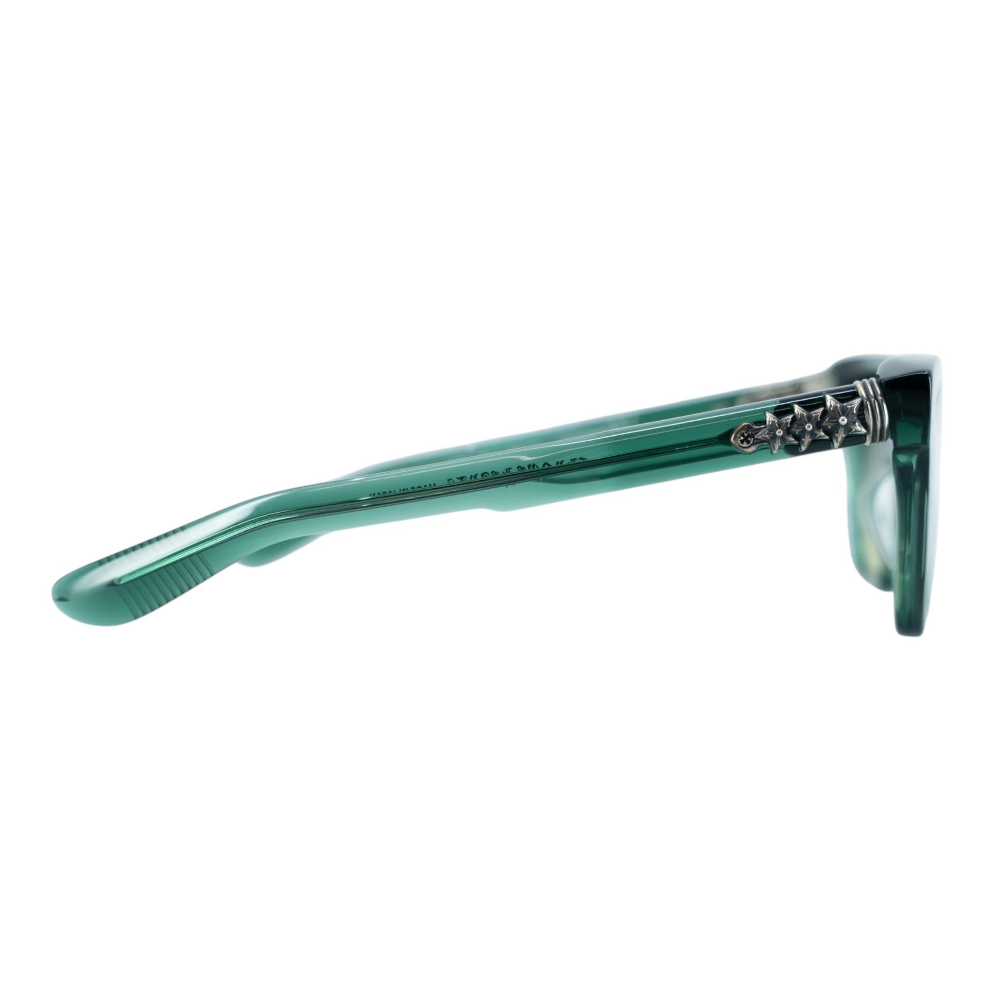 Chrome Hearts Clitterati Sunglasses Transparent Emerald Silver Size ONE SIZE - 2 Thumbnail