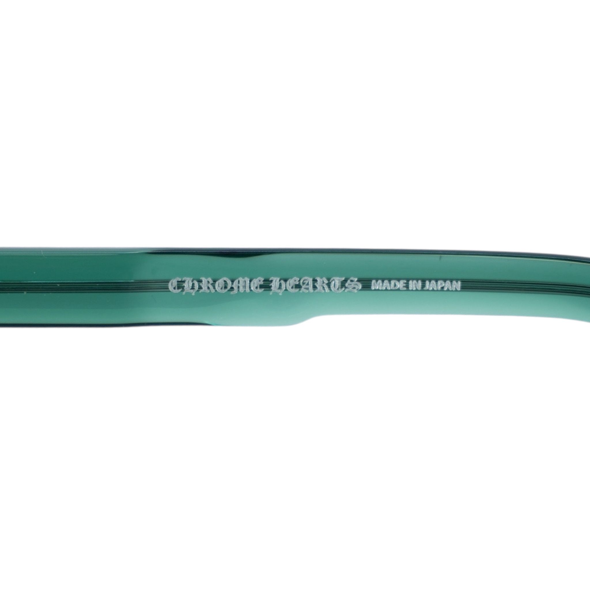 Chrome Hearts Clitterati Sunglasses Transparent Emerald Silver Size ONE SIZE - 9 Thumbnail
