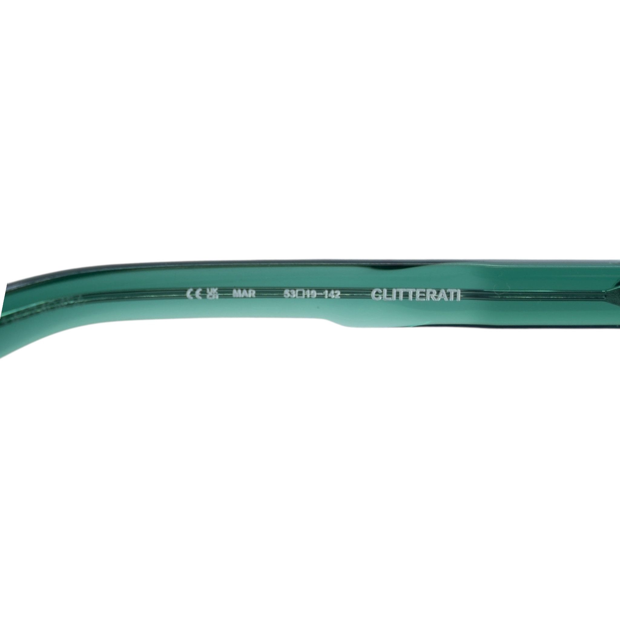 Chrome Hearts Clitterati Sunglasses Transparent Emerald Silver Size ONE SIZE - 8 Thumbnail