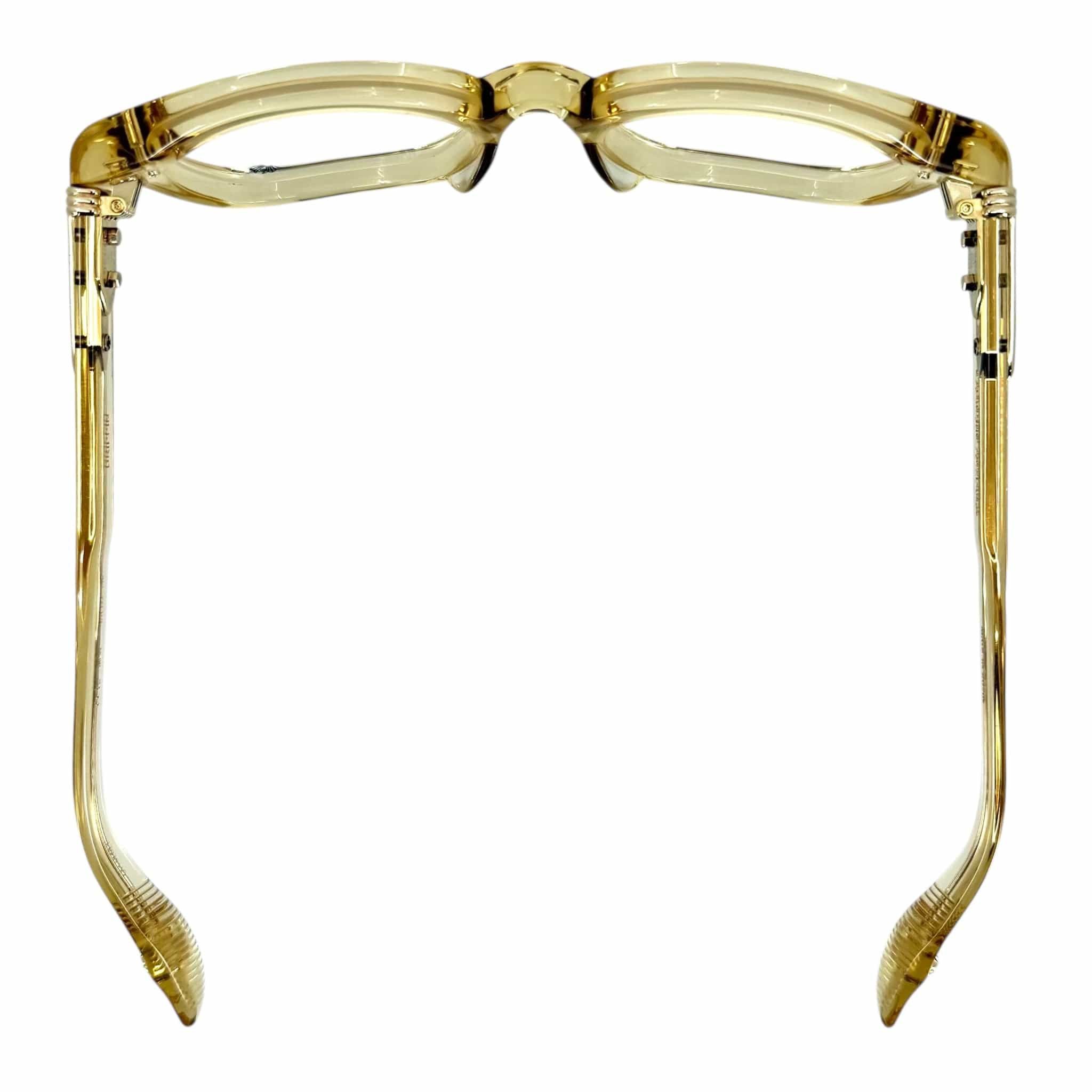 Chrome Hearts Drippin Glasses Transparent Beige Gold Size ONE SIZE - 6 Thumbnail