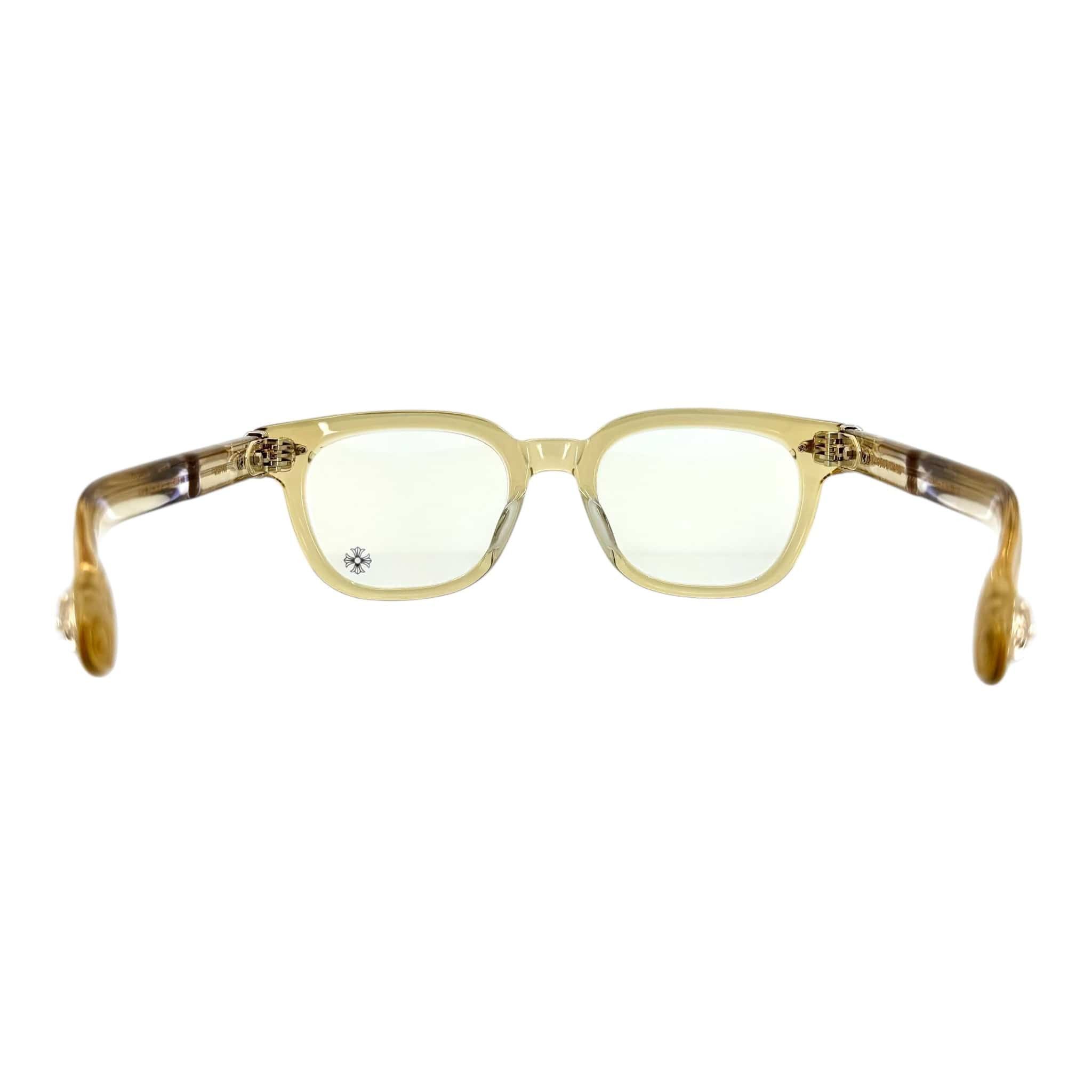 Chrome Hearts Drippin Glasses Transparent Beige Gold Size ONE SIZE - 5 Thumbnail