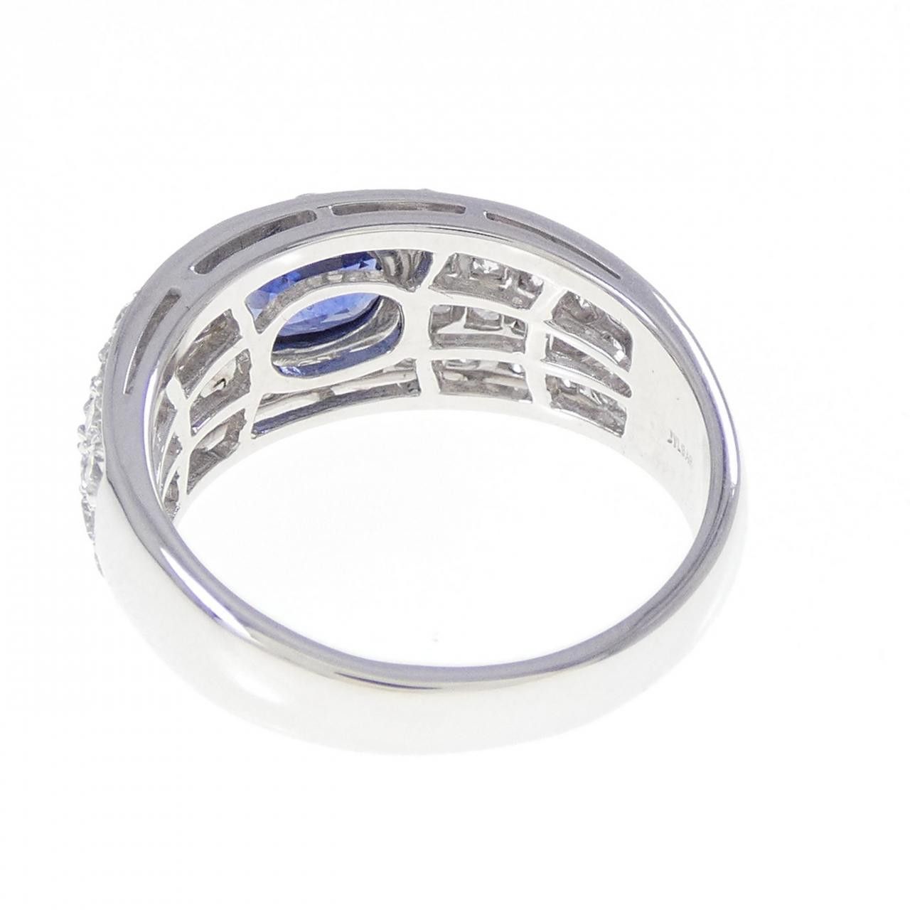 Bvlgari Bvlgari Bvlgari 750 White Gold Sapphire Diamond Ring Size 12 Precious Metal Ring DUTY FREE for USA Size ONE SIZE - 3 Thumbnail